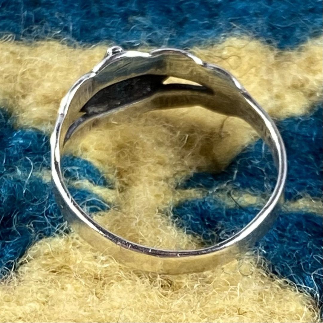 Kapital × Vintage Vtg 60s 70s Bell Trading Navajo Sterling Turquoise Ring Size ONE SIZE - 3 Thumbnail
