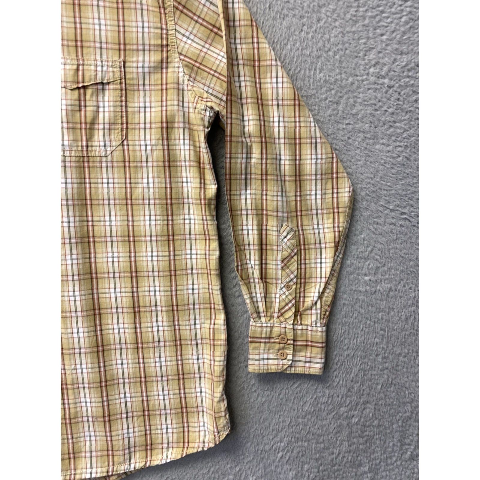 Timberland Timberland Shirt Mens Large Tan Plaid Long Sleeve Button Front Casual Size US L / EU 52-54 / 3 - 2 Thumbnail