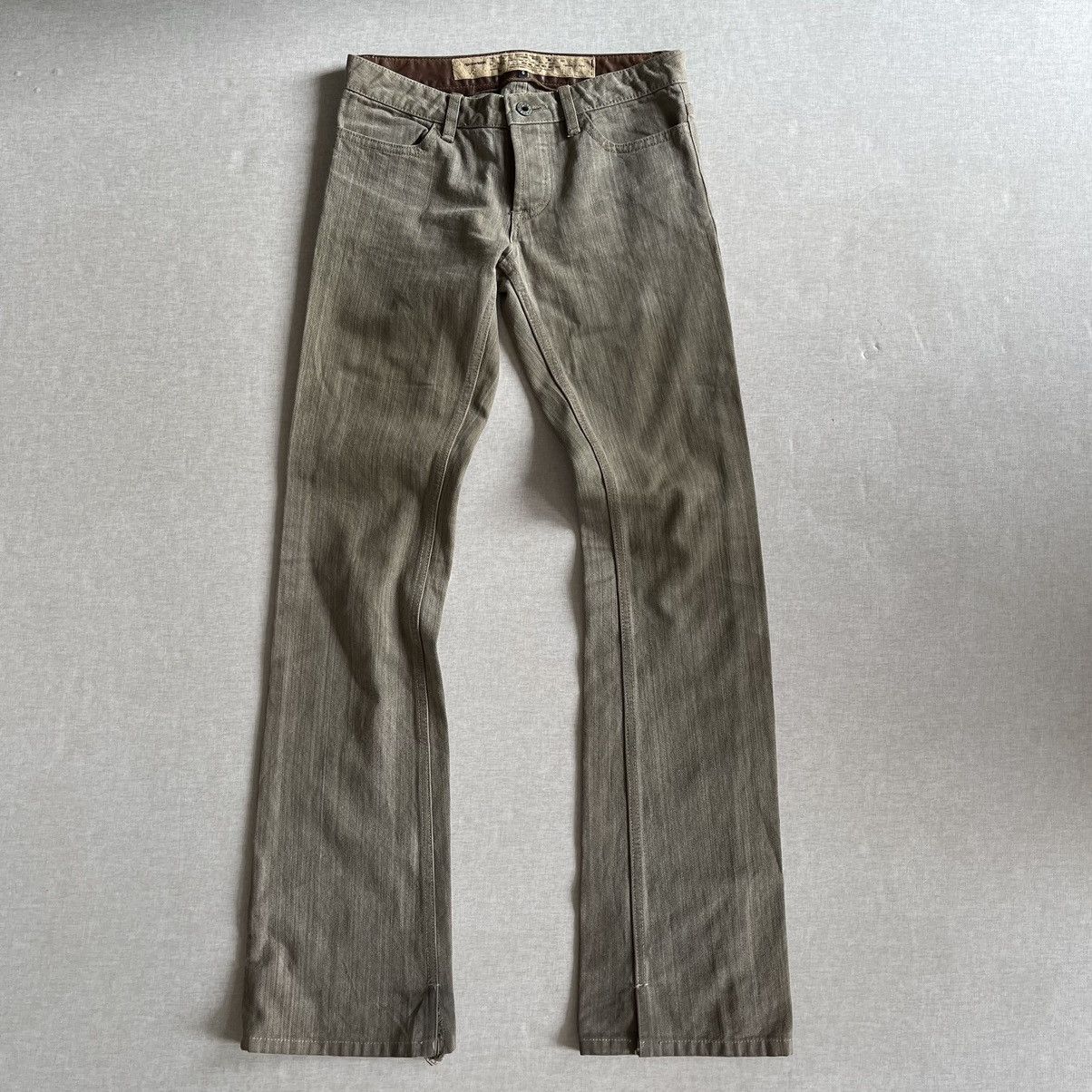 image of If Six Was Nine x Rip Van Winkle Japan Rip Van Winkle Dirty Oil Wash Skiny Jeans in Dirt Oil, Women