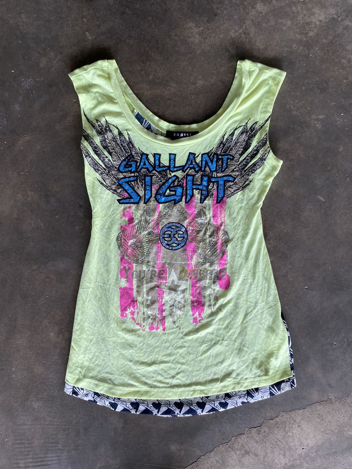 Japanese Brand Y2K EGOIST TANK TOPS Size XS / US 0-2 / IT 36-38 - 1 Thumbnail