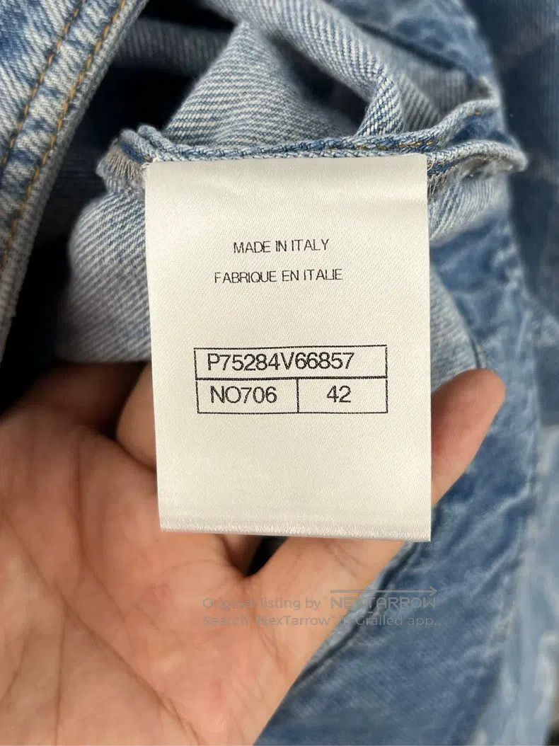 Chanel Chanel Blue full-print logo denim jacket Size M / US 6-8 / IT 42-44 - 5 Thumbnail