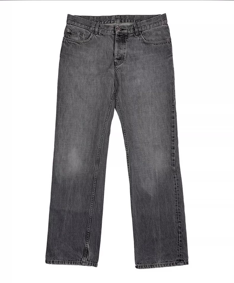 Helmut Lang HELMUT LANG Water-washed grey straight jeans Size US 34 / EU 50 - 2 Thumbnail