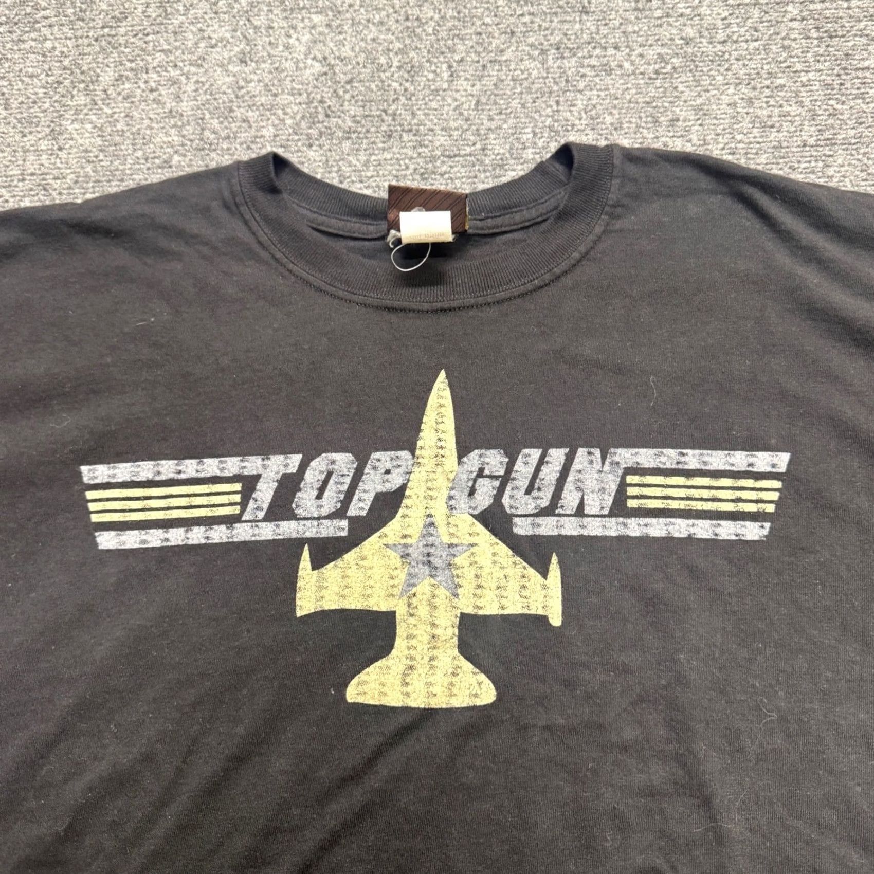 The Unbranded Brand VINTAGE Top Gun T-Shirt Men XL Aces & Eights Made In USA Cotton Black Mens XL Size US XL / EU 56 / 4 - 7 Thumbnail