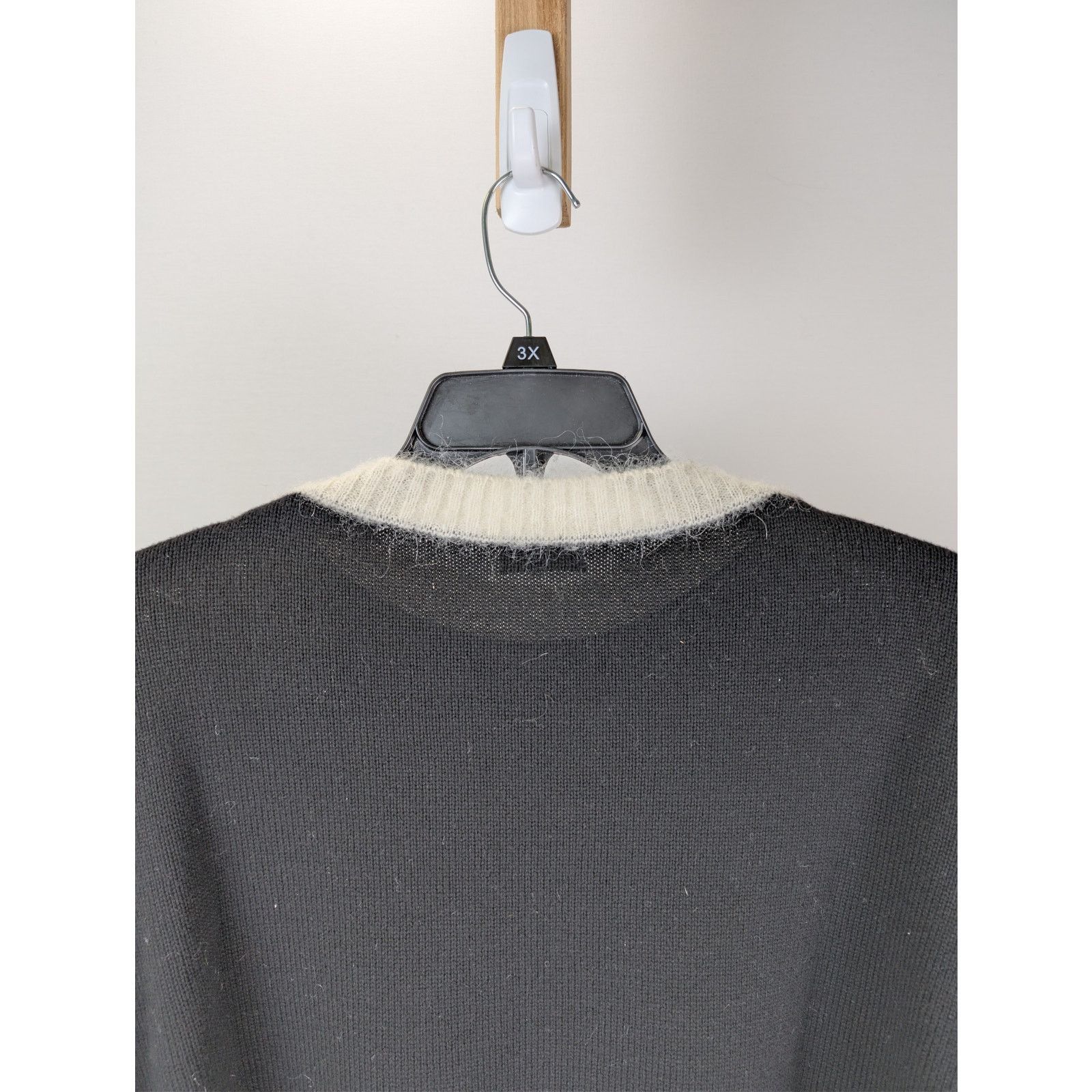 Saint Laurent Paris o1rshd1 Pull Encolure Sweatshirt Sweater Mohair in Black Size US M / EU 48-50 / 2 - 13 Thumbnail