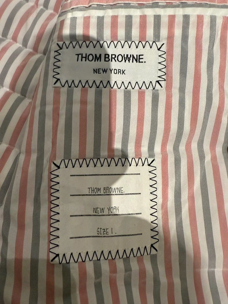 Thom Browne Thom Browne White four-bar hooded down jacket 2503-Nextarr Size US S / EU 44-46 / 1 - 4 Thumbnail
