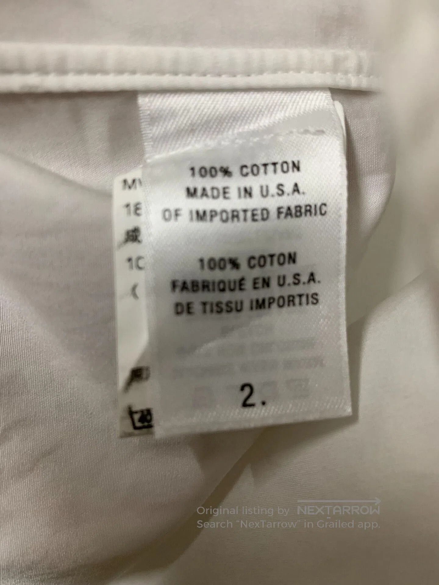 Thom Browne Thom Browne Men's White Shirt. Size US M / EU 48-50 / 2 - 6 Thumbnail