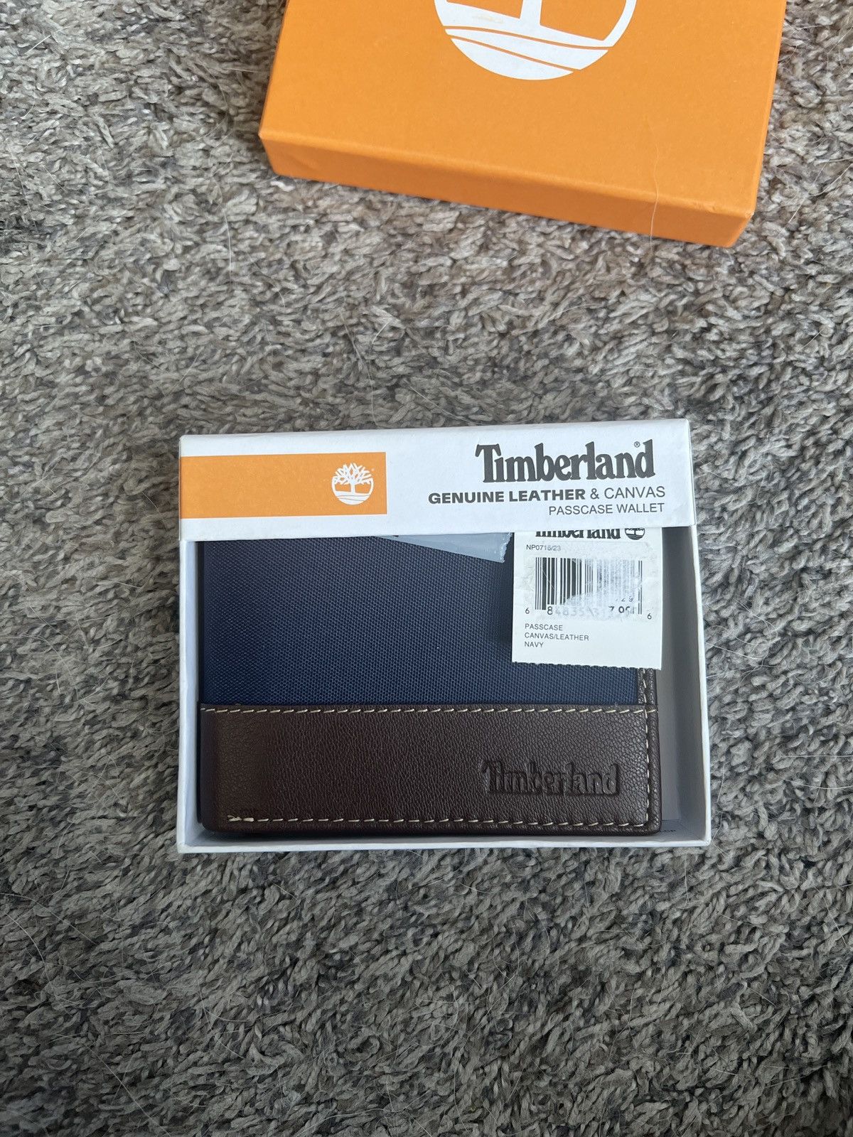 Timberland Timberland Genuine Leather & Canvas Passcase Wallet Size ONE SIZE - 1 Thumbnail