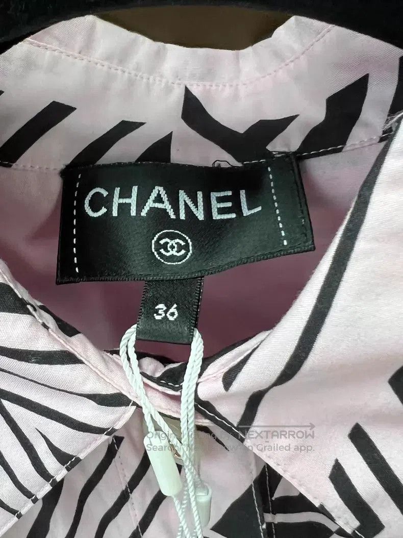 Chanel Chanel Pink star pattern cherry blossom shirt jumpsuit Size 24" / US 00 / IT 34 - 5 Thumbnail