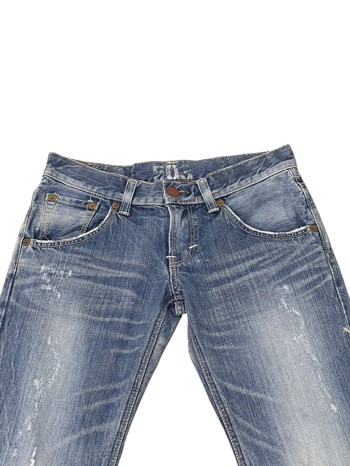 If Six Was Nine Flare Jeans Edwin Japan Distress Low Rise Boot Cut 2🟦0 Size US 30 / EU 46 - 8 Thumbnail