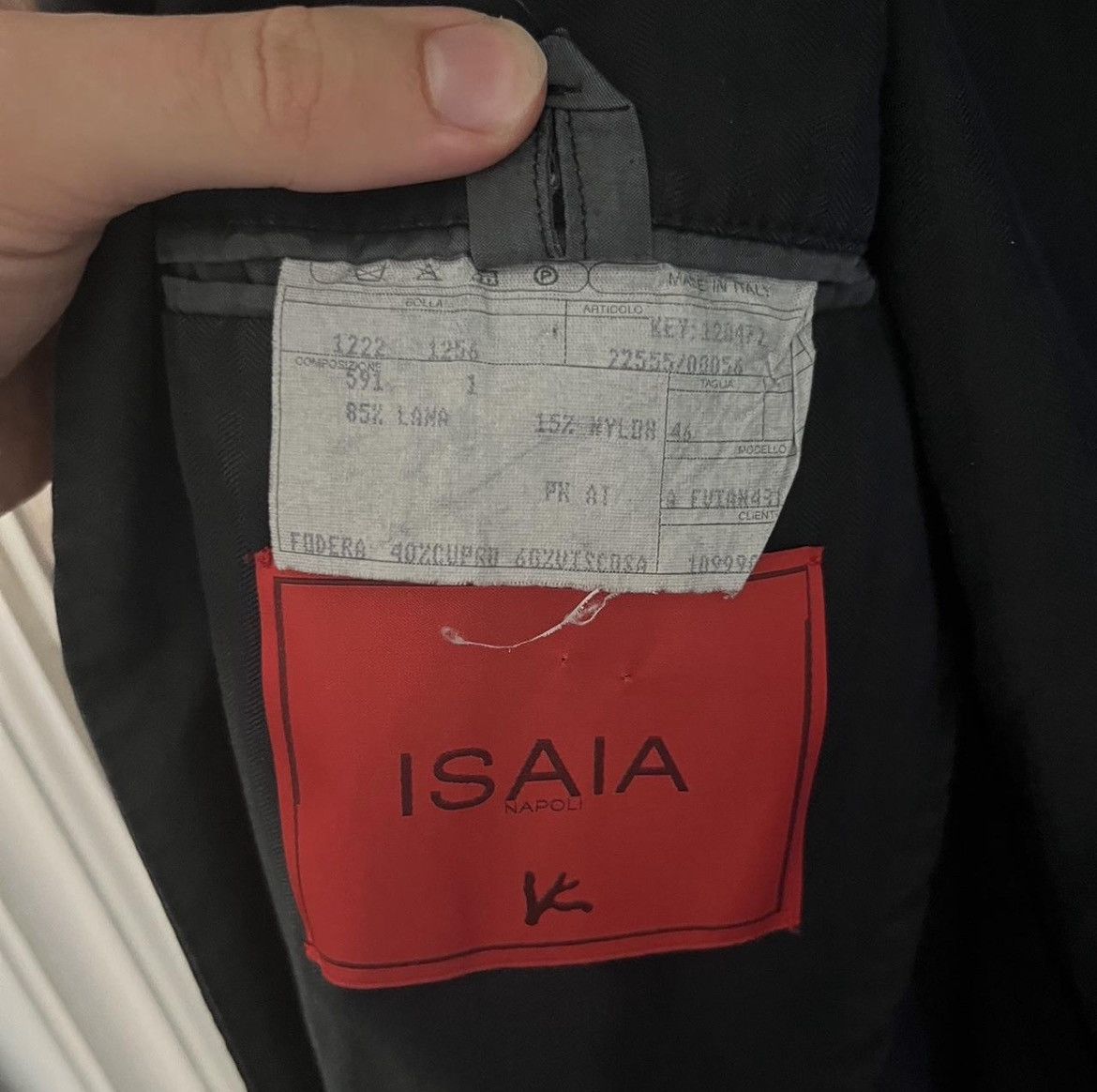 Isaia Isaia navy wool suit uk 36 it 46 Size 36R - 3 Thumbnail
