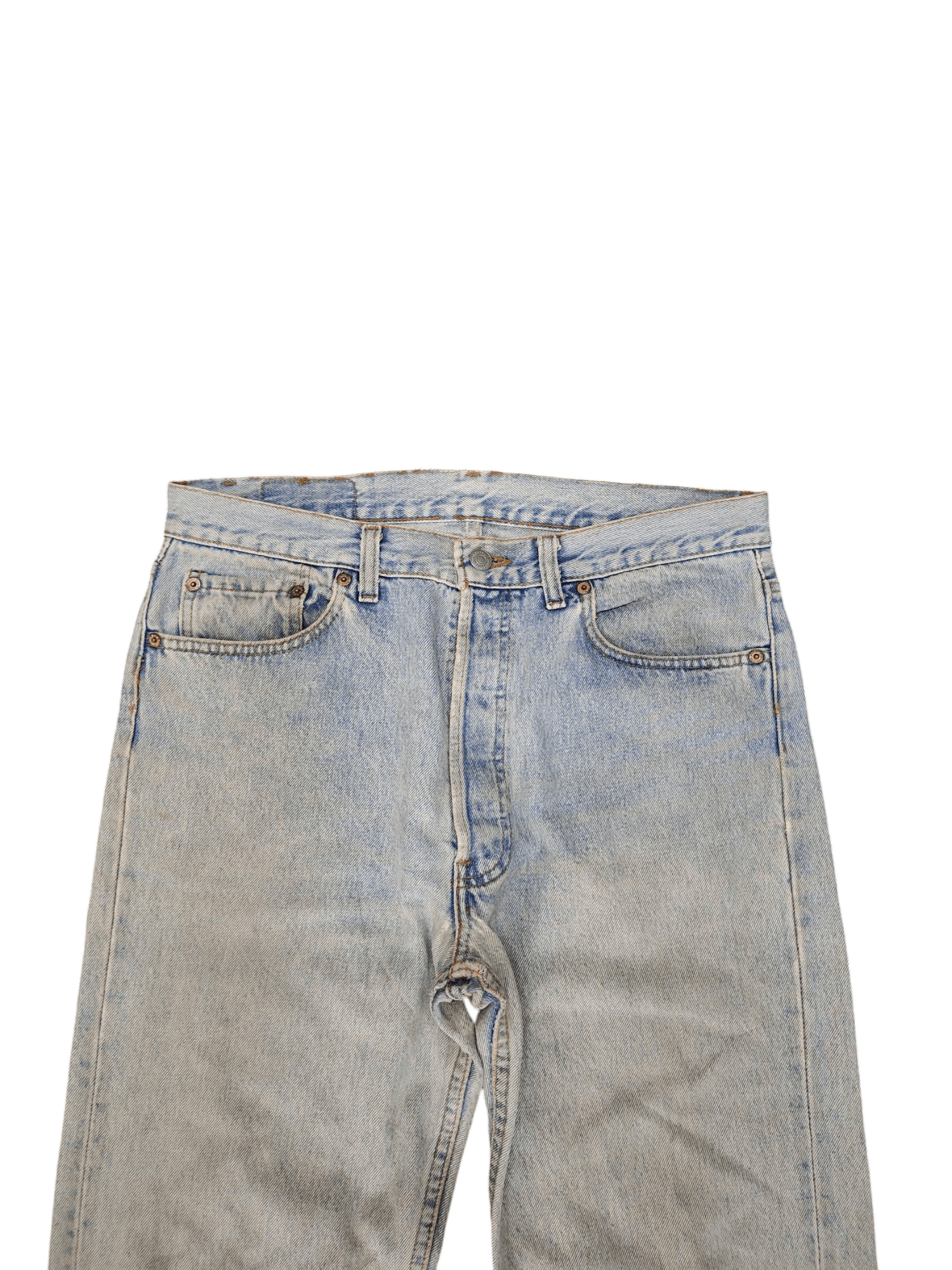 Levi's Vintage 90s Levis 501 Distress Faded Rusty Denim Jeans Size US 34 / EU 50 - 3 Thumbnail