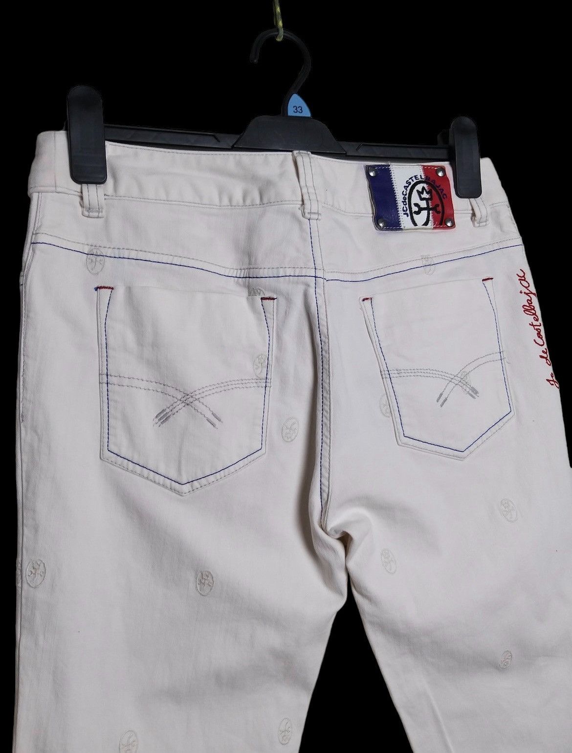 Disney × Jean Charles De Castelbajac JEAN CHARLES DE CASTELBAJAC EMBROIDERY LOGO 3/4 DENIM PANT Size US 30 / EU 46 - 3 Thumbnail