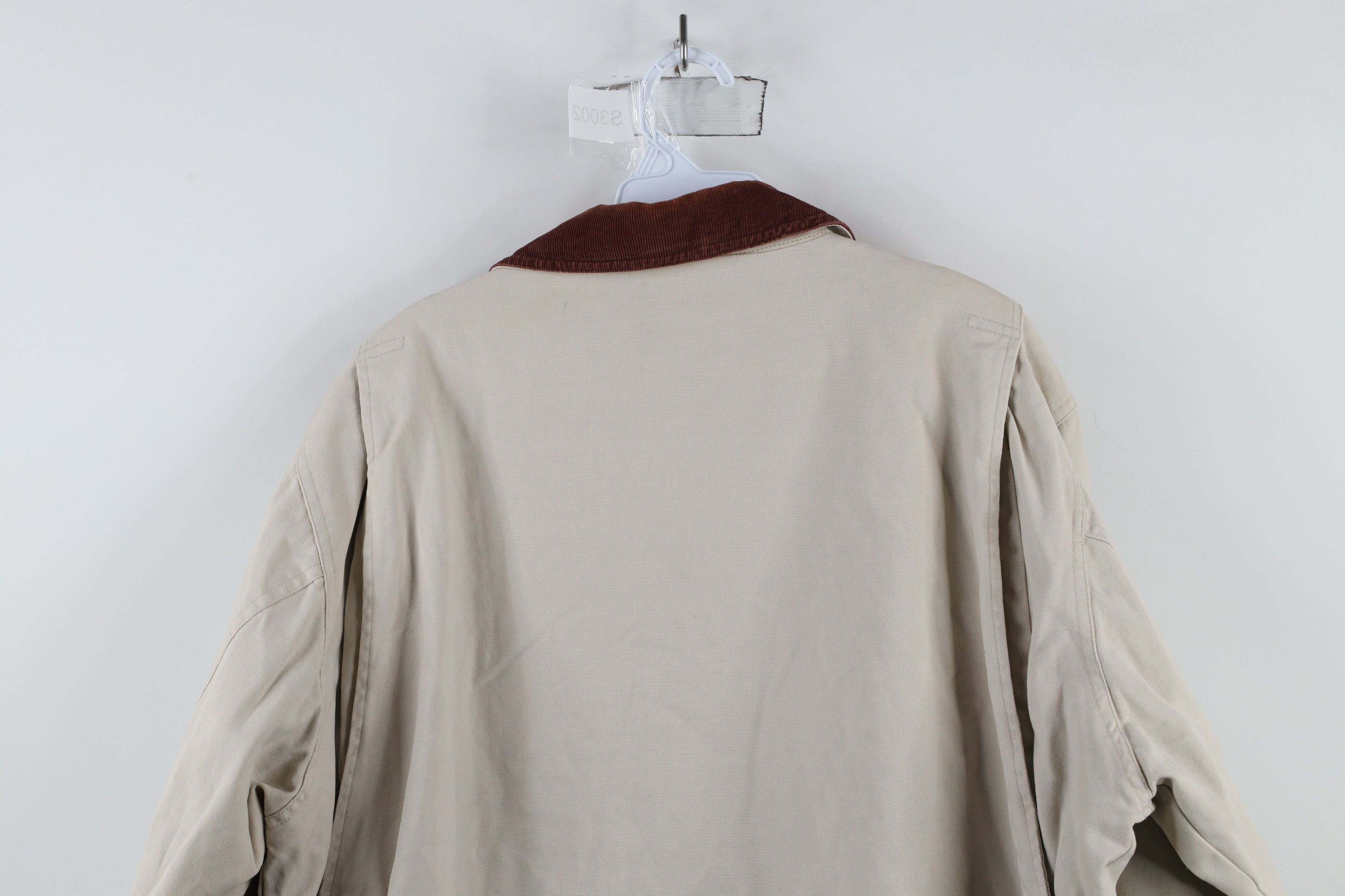 Vintage Vintage 90s Streetwear Flannel Lined Chore Barn Jacket Beige Size XL / US 12-14 / IT 48-50 - 14 Thumbnail