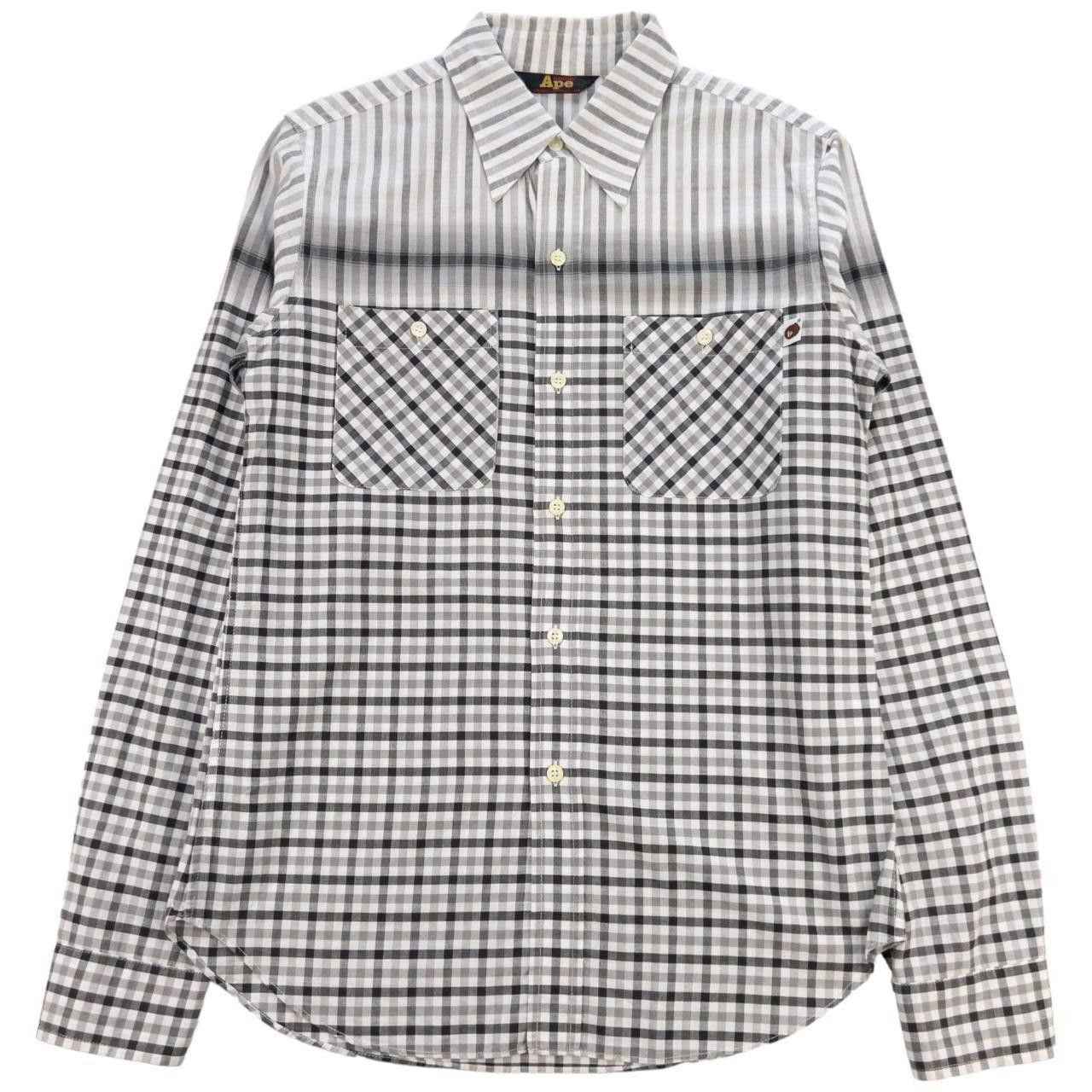 Bape Vintage Bape Check Button Up Shirt Size S Size US S / EU 44-46 / 1 - 1 Thumbnail