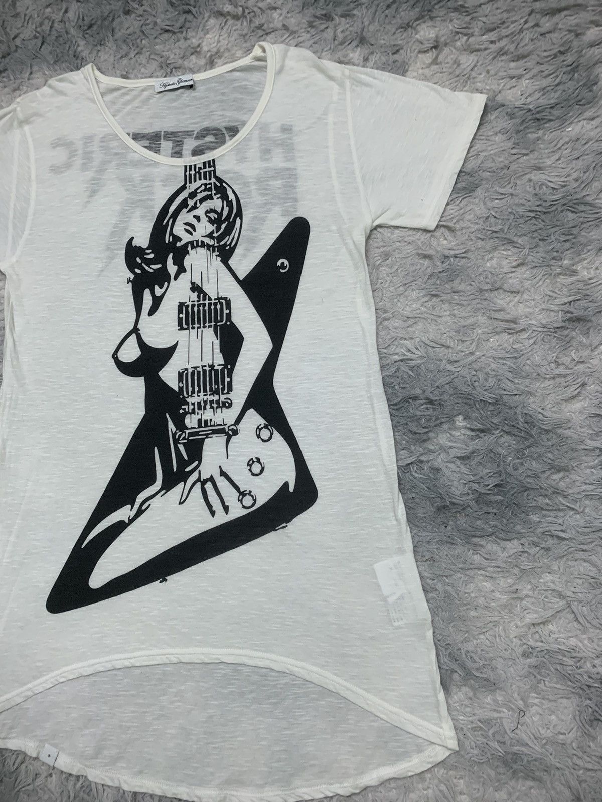 Hysteric Glamour VINTAGE HYSTERIC GLAMOUR ROCK PAPER-THIN T SHIRT Size ONE SIZE - 4 Thumbnail