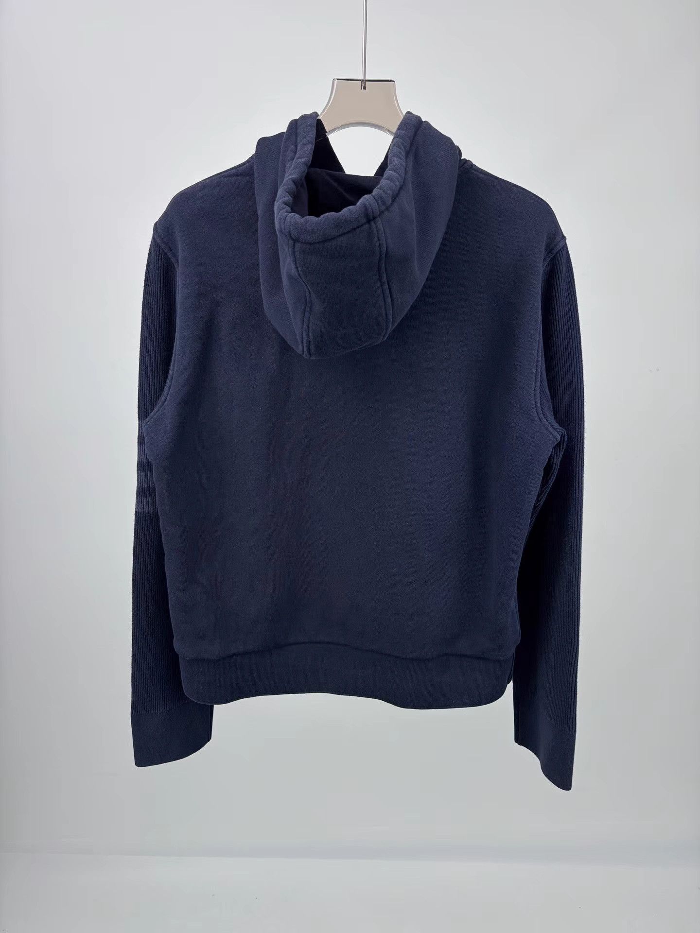 Thom Browne THOM BROWNE 4-Bar Striped Hooded Sweatshirt Size US L / EU 52-54 / 3 - 2 Thumbnail
