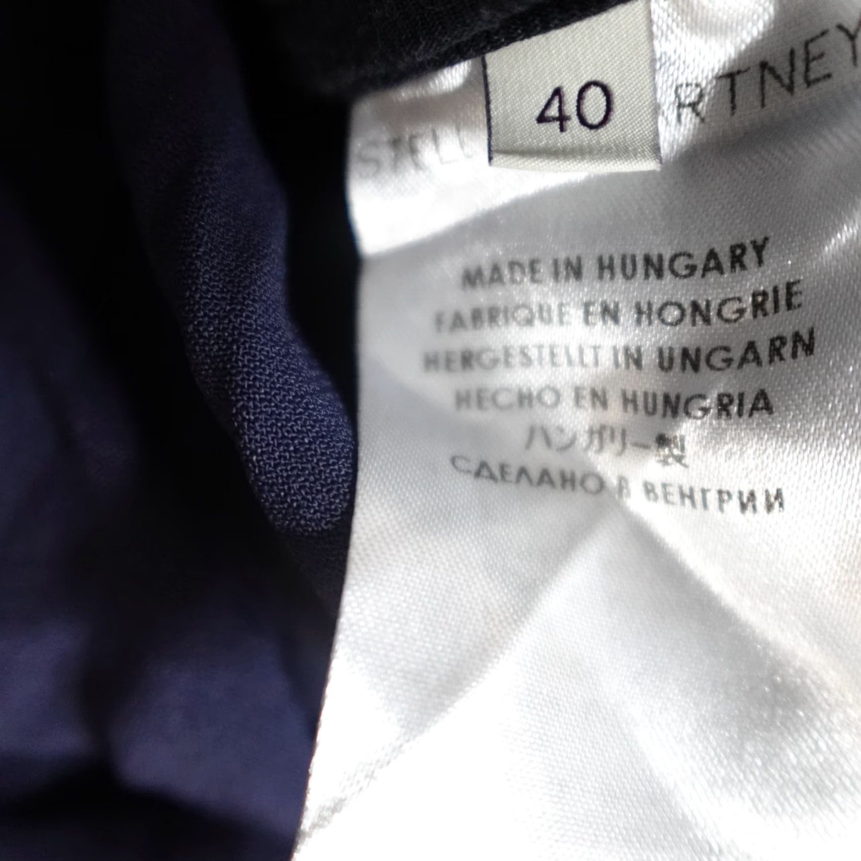 Stella McCartney Stella McCartney Womens Blouse Medium Blue Solid Long Sleeve Pullover Casual Shirt Black Label? Size M / US 6-8 / IT 42-44 - 3 Thumbnail