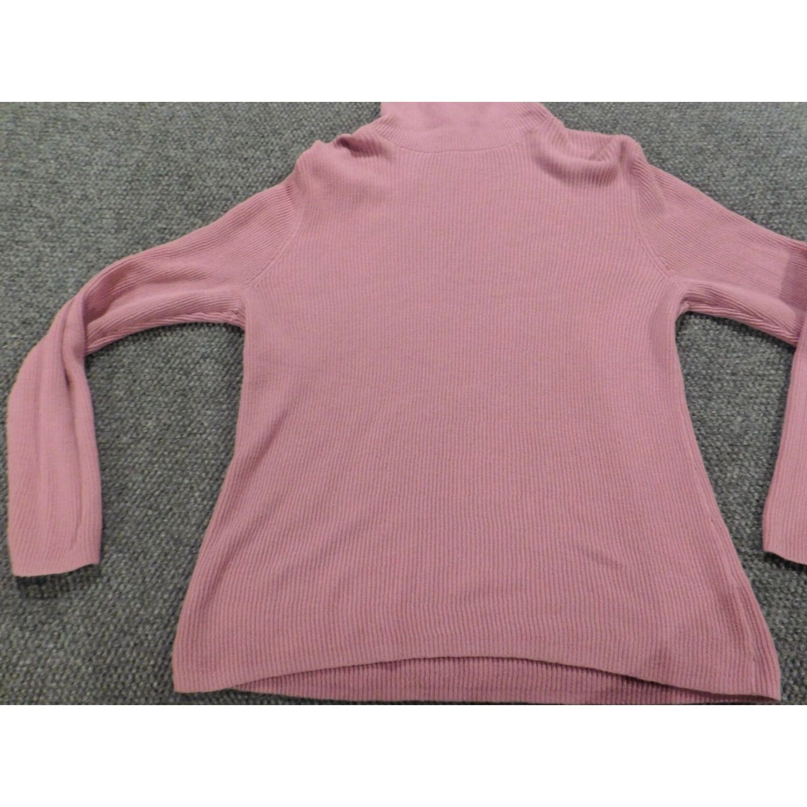Croft & Barrow Croft & Barrow Womens Sweater Large Purple Stretch Pullover Turtleneck Size L / US 10 / IT 46 - 3 Thumbnail