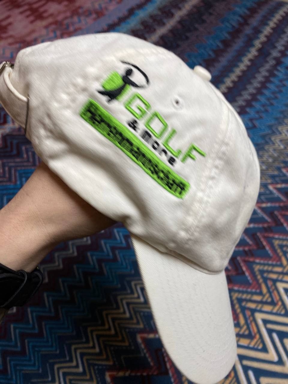 Nike Hats white Vintage Nike Golf Cap Y2K big logo streetwear Size ONE SIZE - 2 Thumbnail
