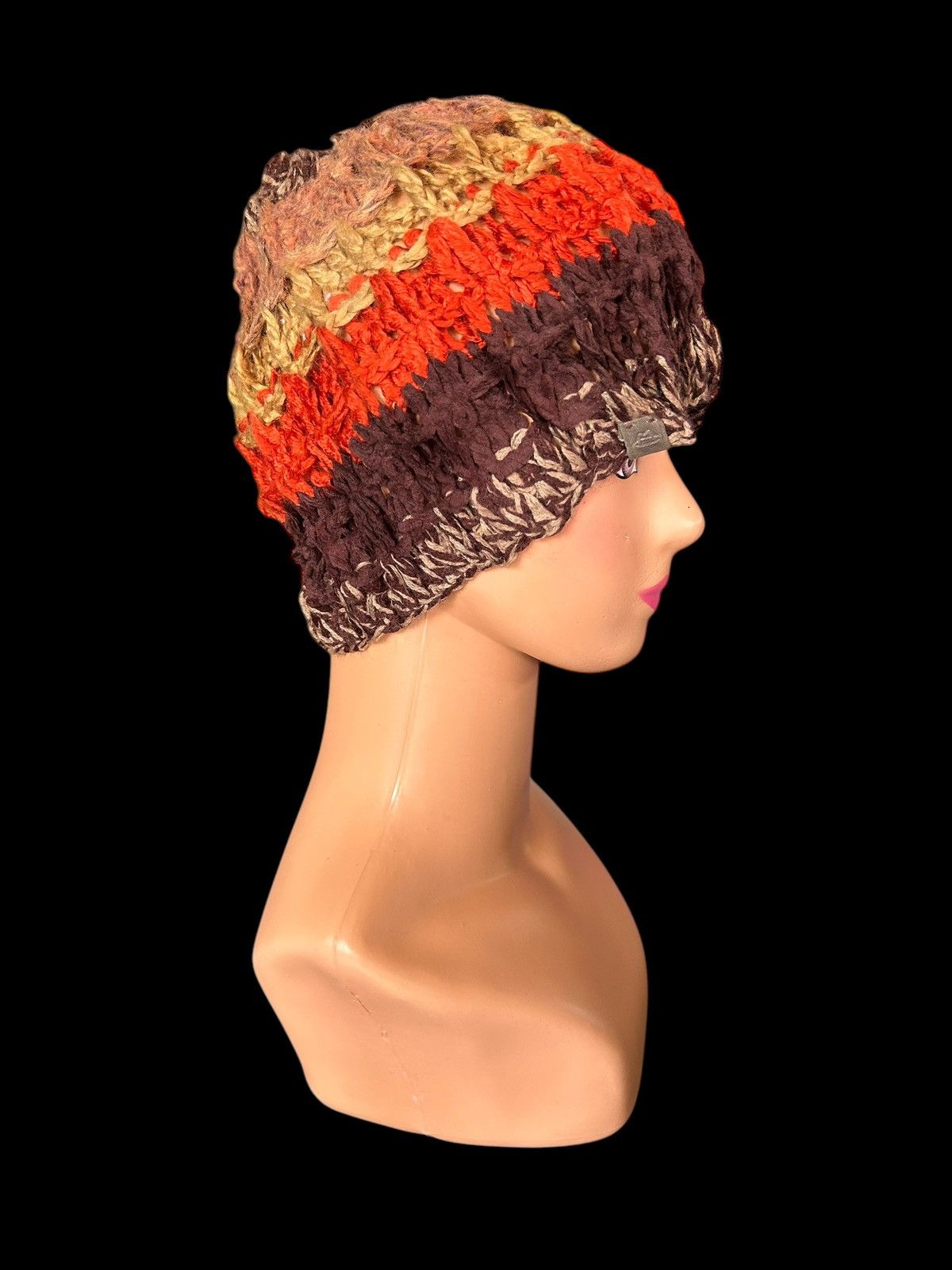 Japanese Brand × Kapital × Vintage Crochet Knitted japanese Beanie Hats ☠️☠️ Size ONE SIZE - 3 Thumbnail
