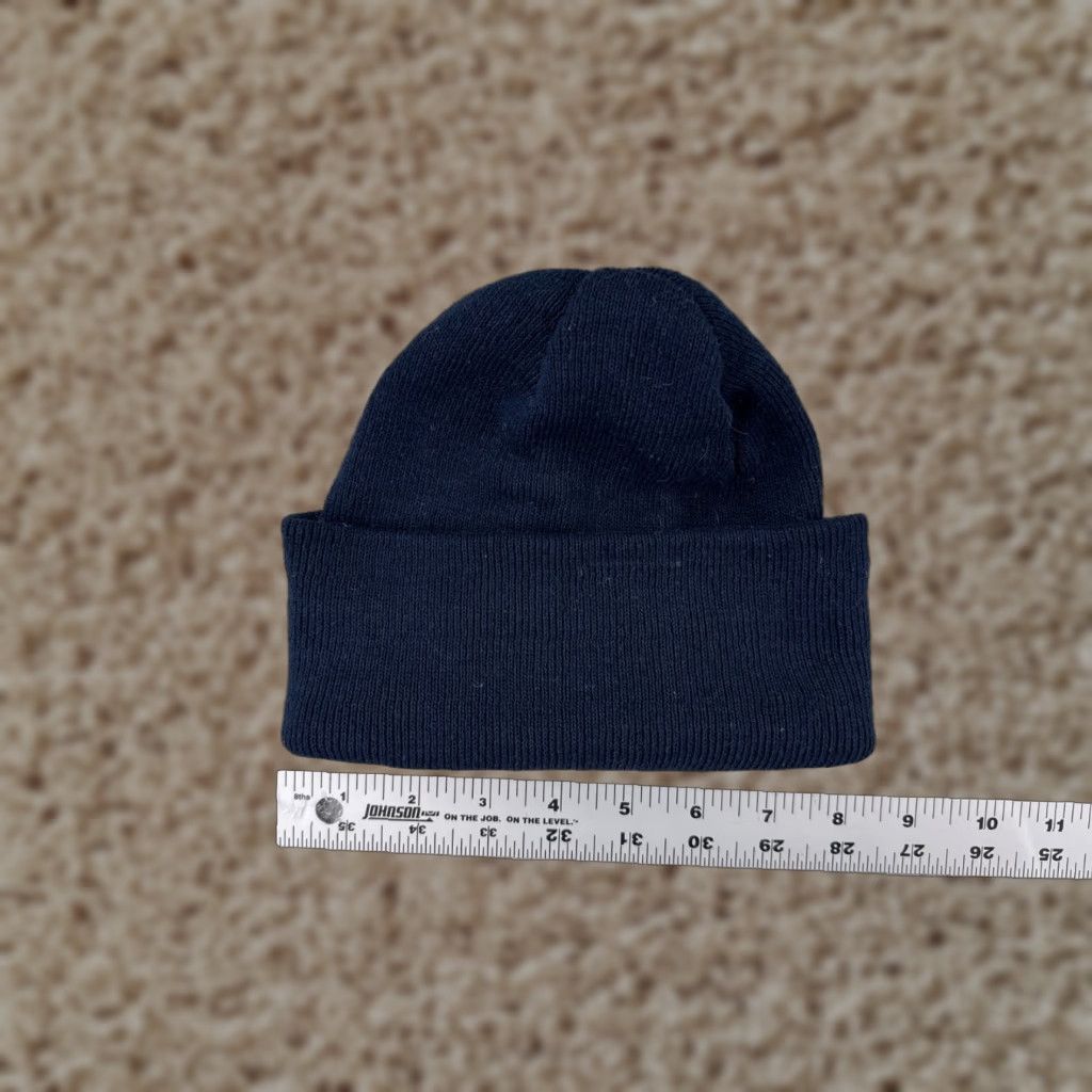 Vintage VINTAGE Beanie Toque Adult One Size Blue Polyester Lined Knit 100% Acrylic Snow Ski Warm Size ONE SIZE - 1 Thumbnail