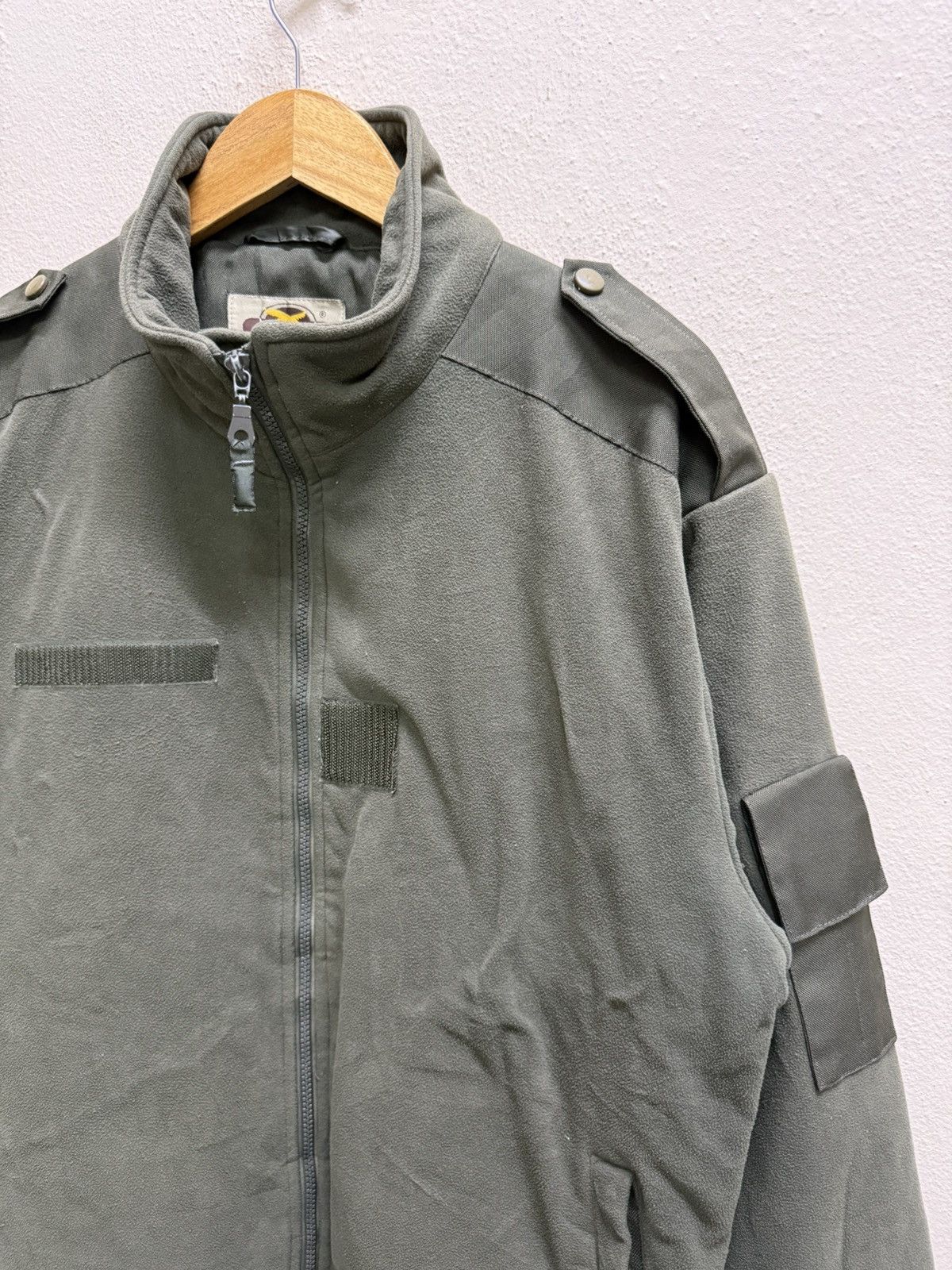 Japanese Brand DMB Product Olive Green Inspired Military Fleece Jacket Size US XL / EU 56 / 4 - 18 Thumbnail