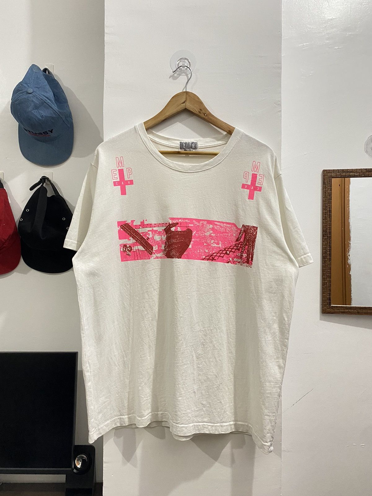 image of Ss19 Cav Empt Empt T And Cube E C T Shirt in White, Men's (Size XL)