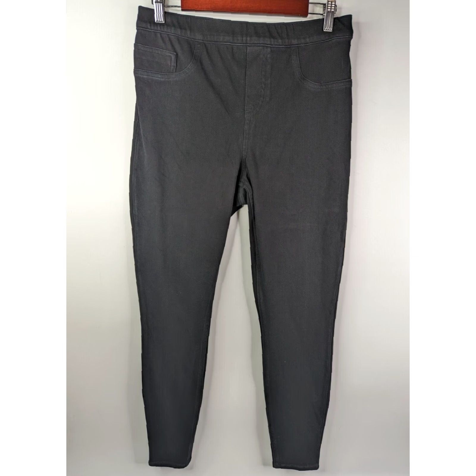 Spanx SPANX Leggings Women’s Jean-ish High Rise Stretch Twilight 20018T L Black Casual Shaping 80s Jegging Womens Size 36" / US 14 / IT 50 - 2 Thumbnail