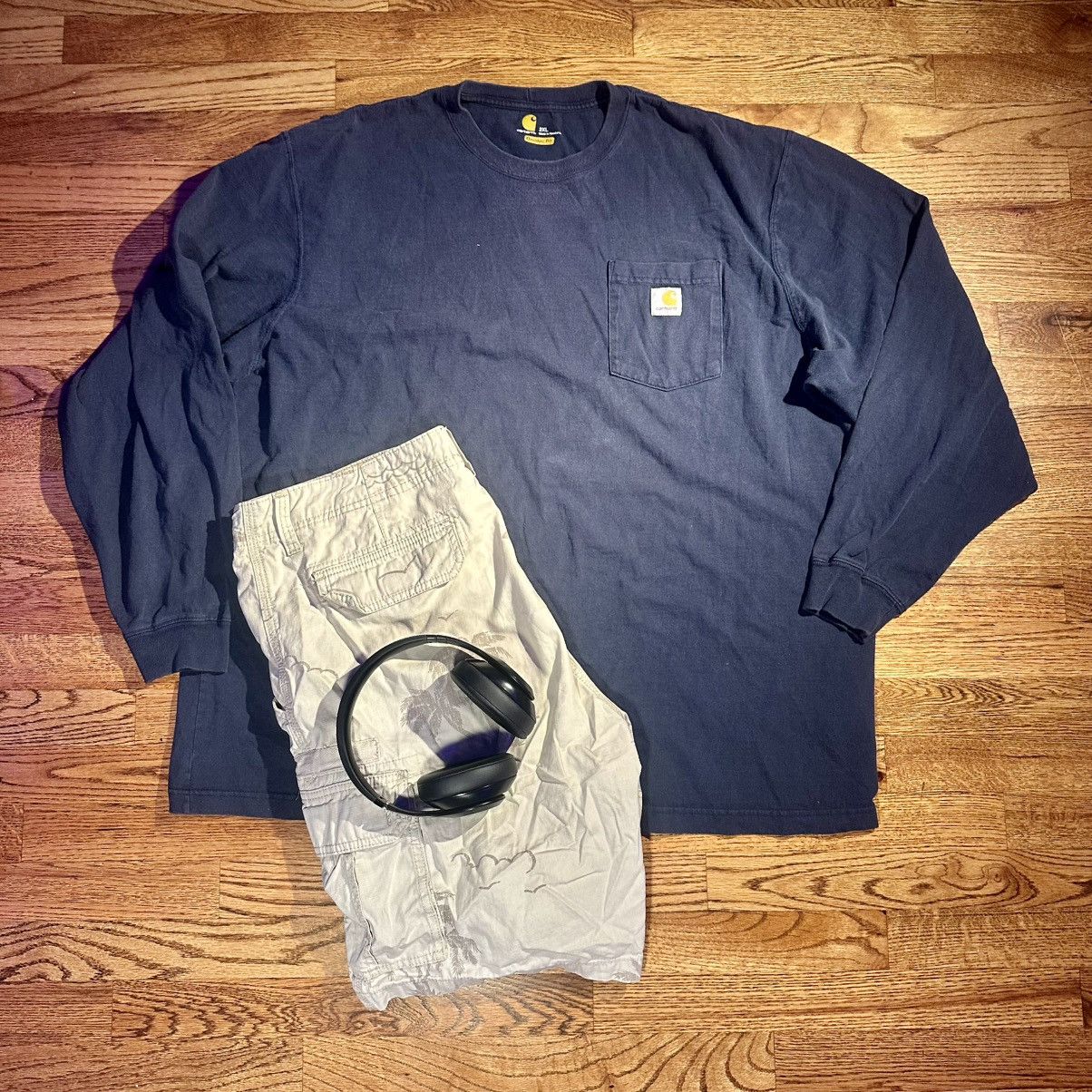 Carhartt Navy Carhartt Long Sleeve Tee Size US XXL / EU 58 / 5 - 1 Thumbnail