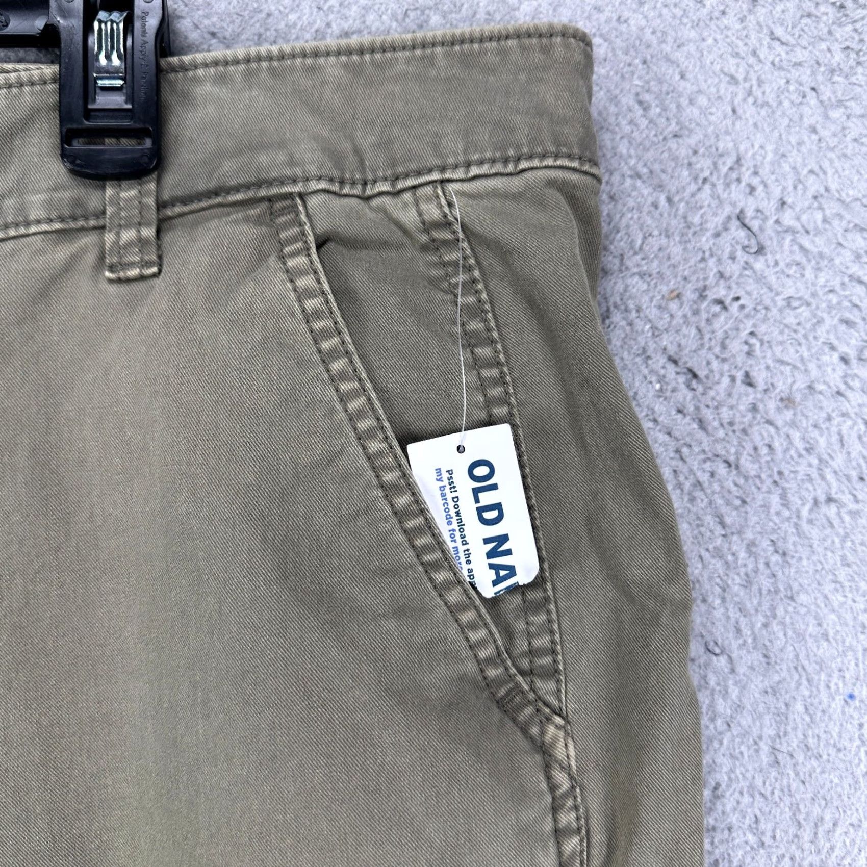 Old Navy VINTAGE Old Navy Women O.G Straight Pants 20 Olive Green Khakis High Rise Flat Front NEW Size 42" / US 20 - 6 Thumbnail