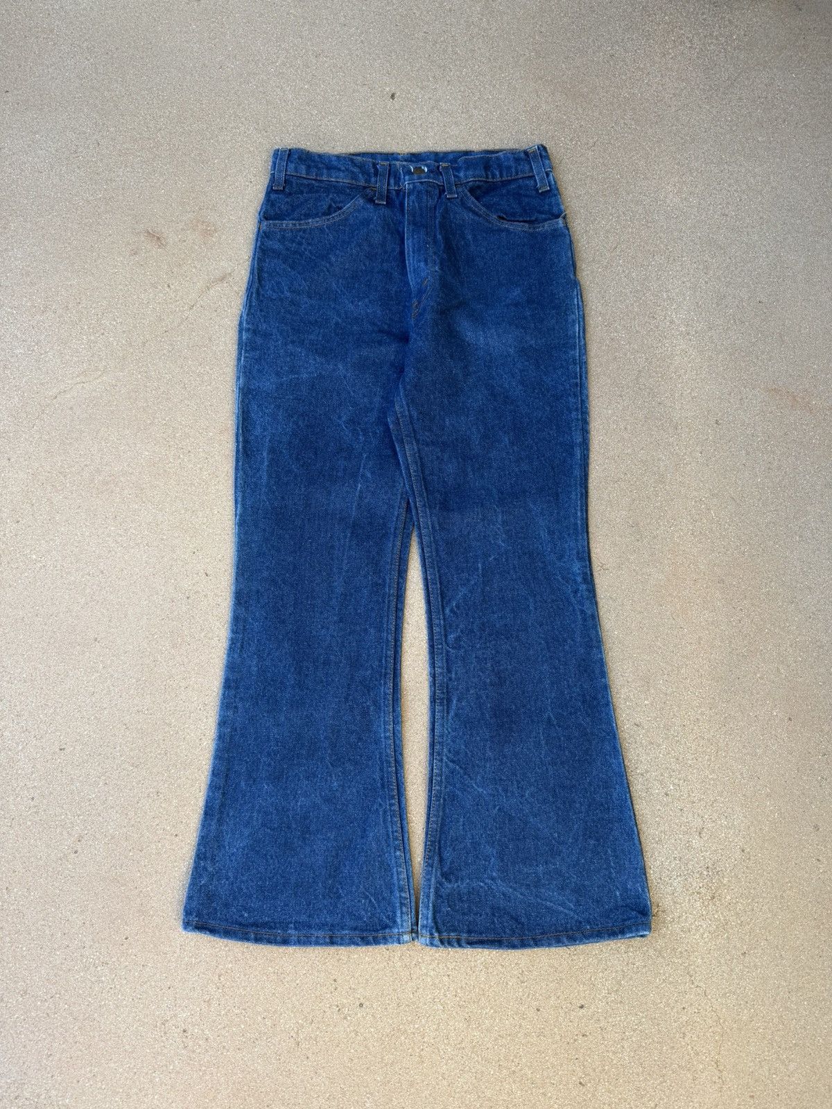Vtg 70’s Levi’s 646 Orange Tab Bellbottom Faded Jeans 30x28