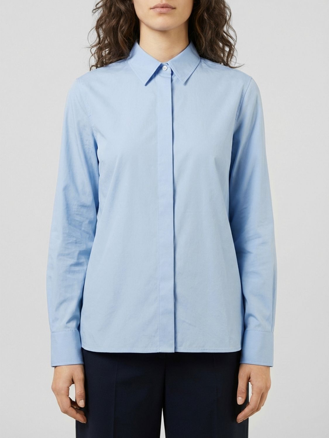 Max Mara Max Mara Shirt Woman Gnawed Blue Size XS / US 0-2 / IT 36-38 - 1 Thumbnail