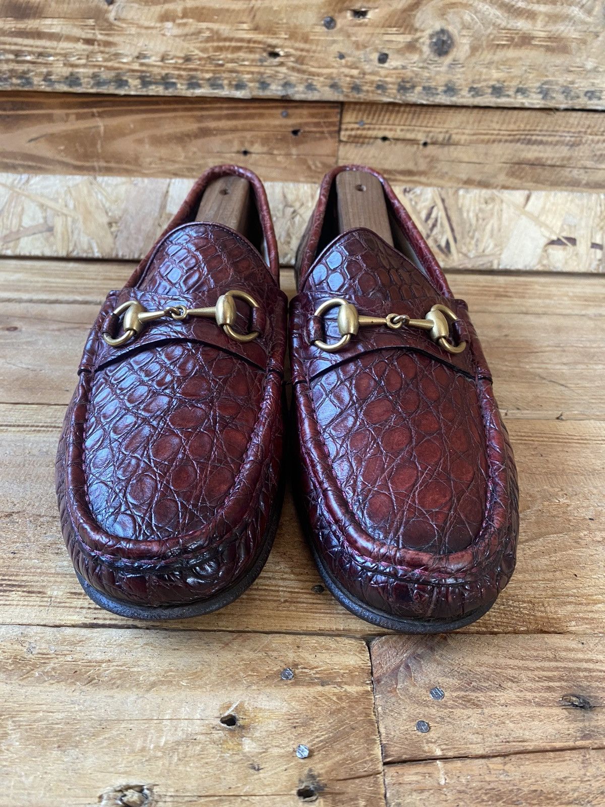 Gucci Gucci horsebit 1953 exotic crocodile leather loafers sz 7 Size US 8 / EU 41 - 3 Thumbnail