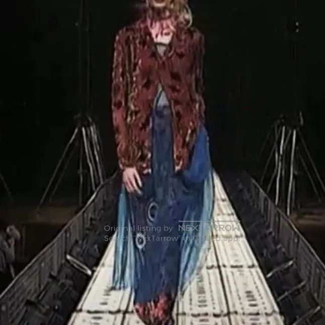 Yohji Yamamoto Yohji Yamamoto 1997ss Floral Velvet Skirt. Size 22" - 7 Thumbnail