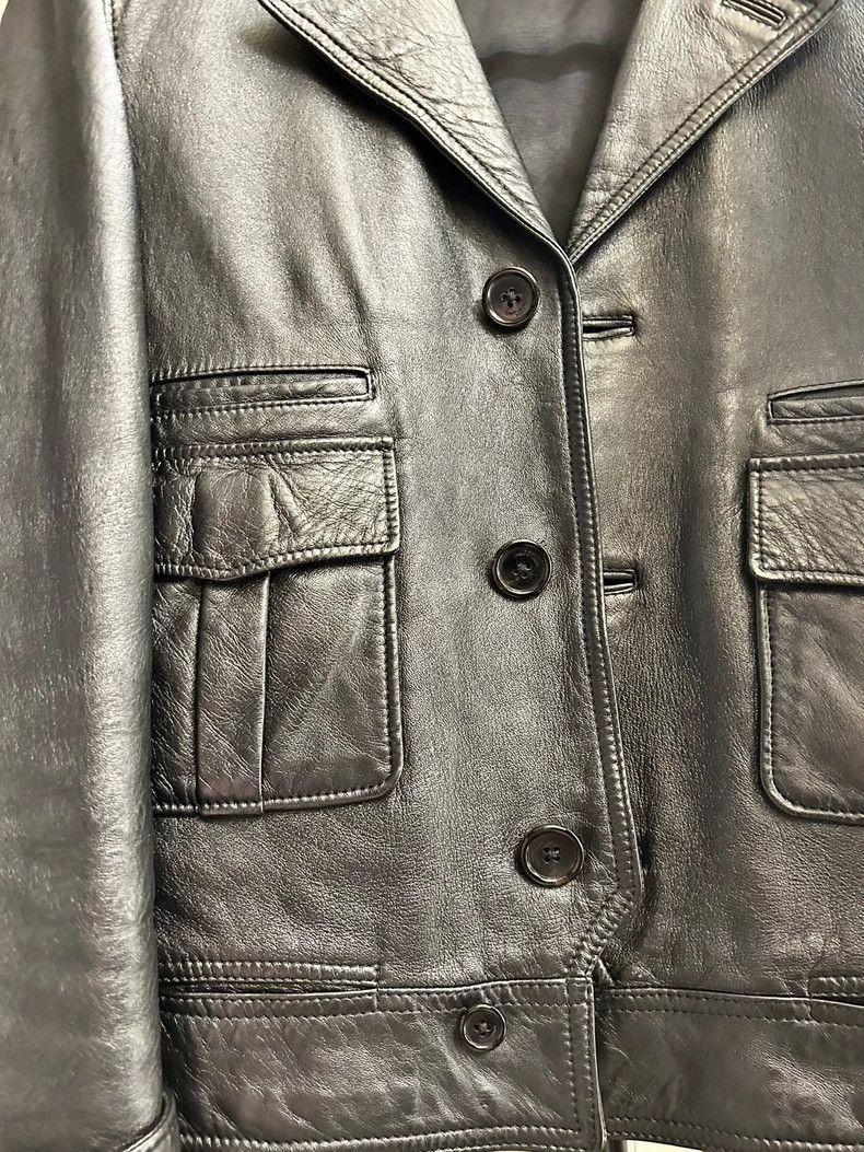 Saint Laurent Paris Saint Laurent Paris Classic Saint Laurent Leather Jacket f Size US XL / EU 56 / 4 - 6 Thumbnail
