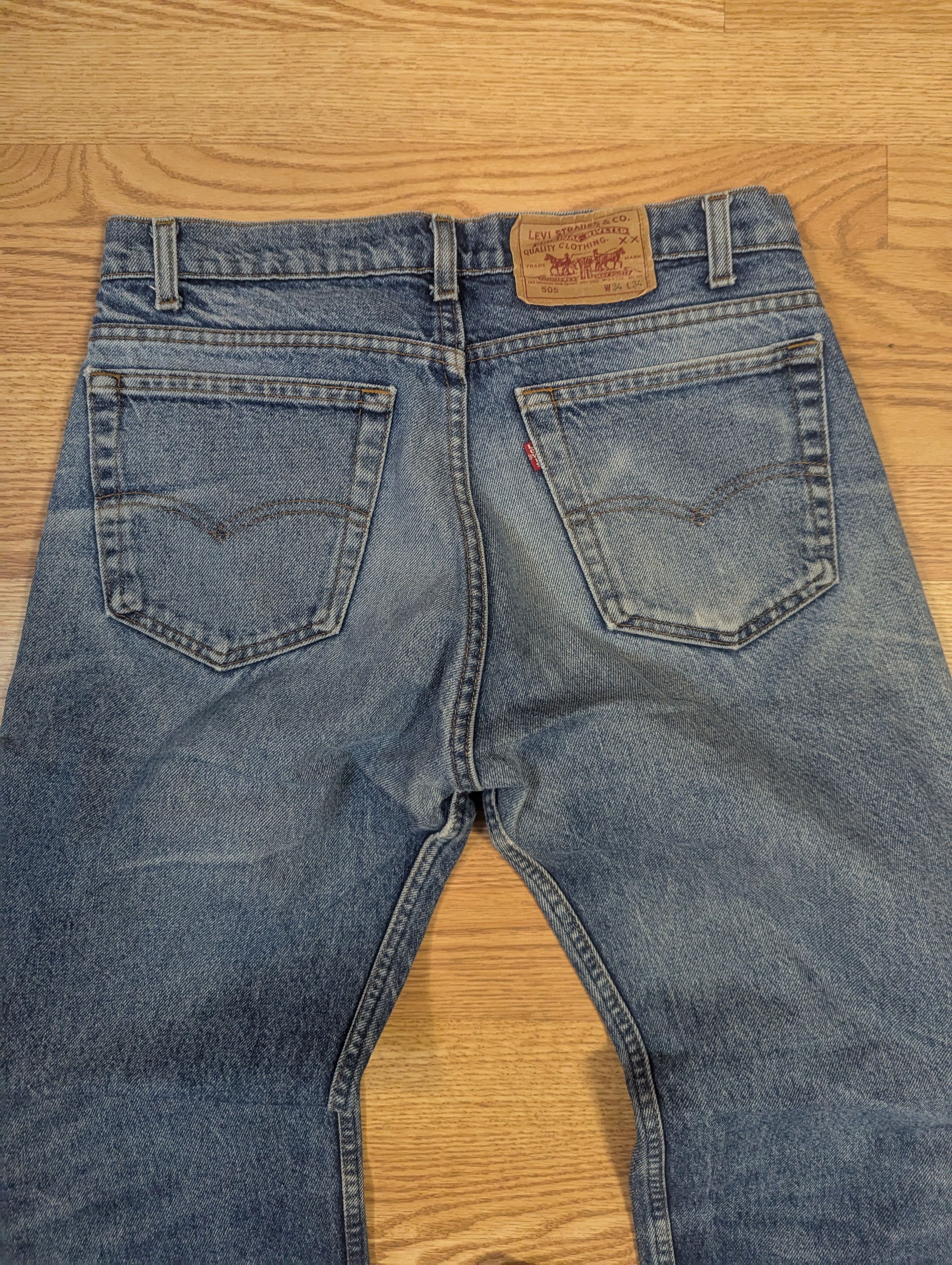 Levi's × Levi's Vintage Clothing × Vintage Vintage Levi 505 Distressed Faded Jeans Size US 34 / EU 50 - 7 Thumbnail