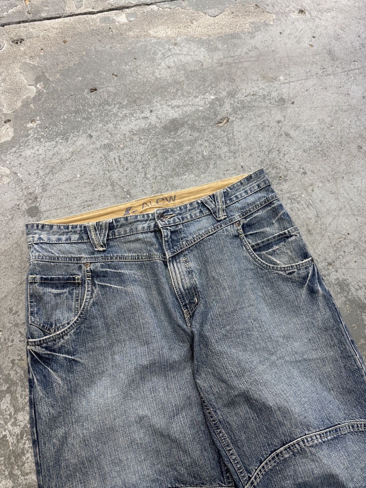 Vintage Vintage y2k Work Denim Shorts Size US 36 / EU 52 - 3 Thumbnail