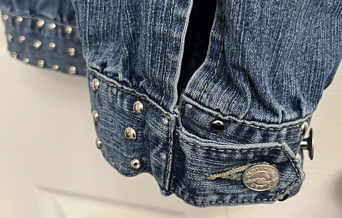 Vintage Platinum Plush Studded Denim XL Jacket, Size 15 Capri Pants Size 36" / US 14 / IT 50 - 8 Thumbnail