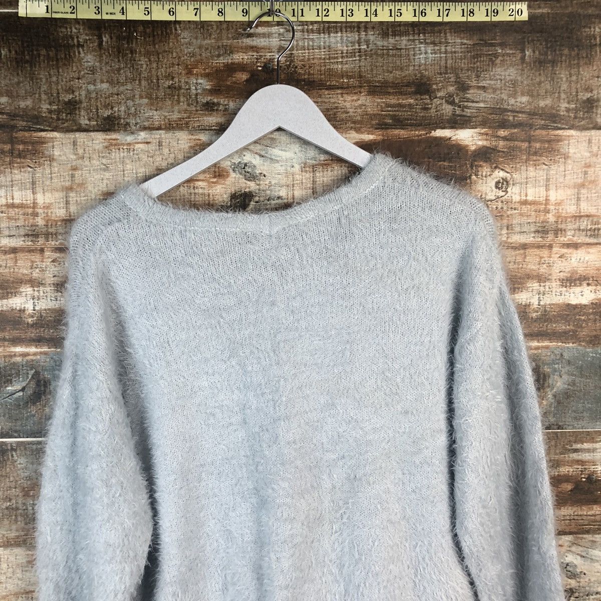 Japanese Brand DL Retro Girl Blue Cardigan Knitwear #C326 Size M / US 6-8 / IT 42-44 - 12 Thumbnail
