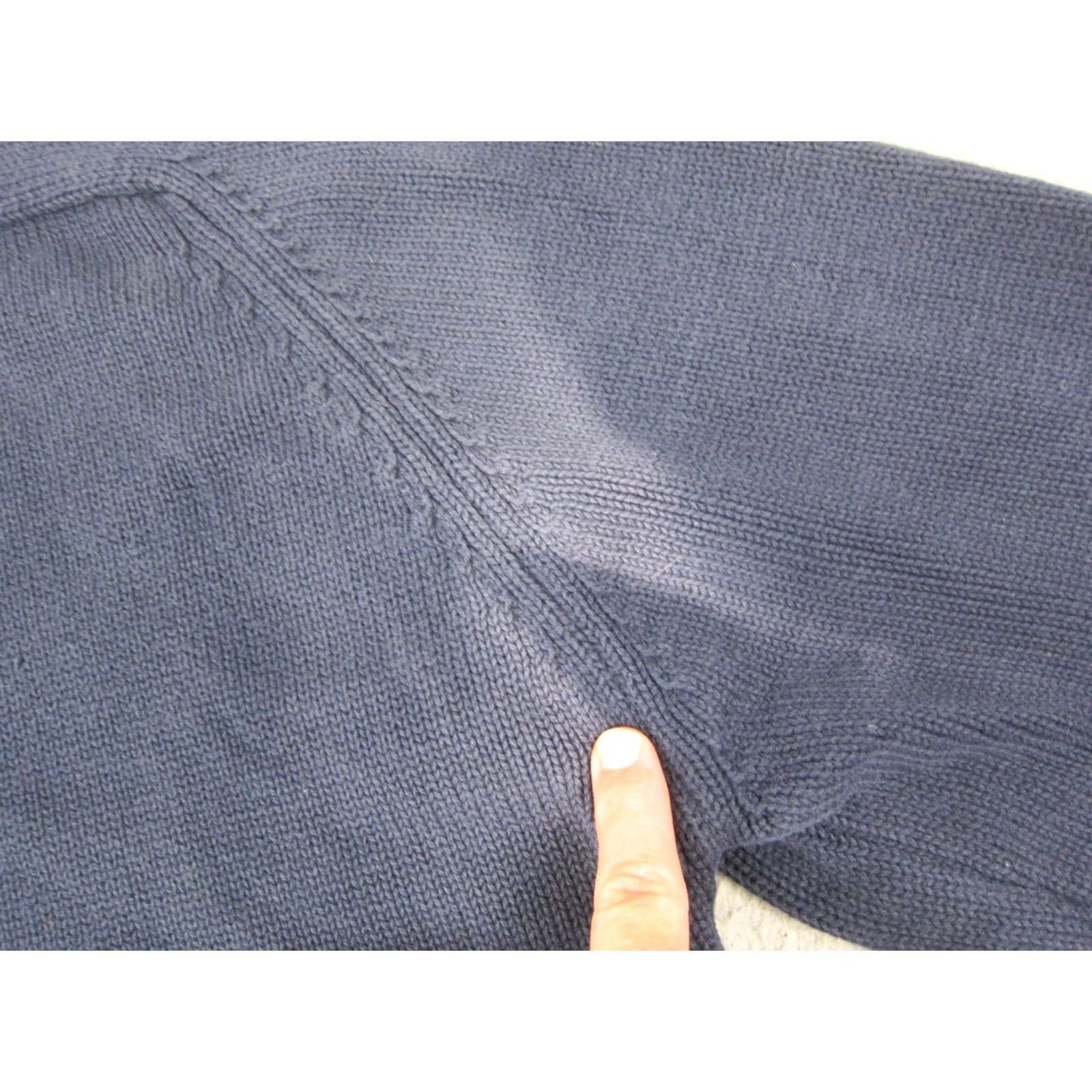 Lands' End Lands End Sweater Mens LT Blue Drifter Knit Cotton Made in USA 90s Size US L / EU 52-54 / 3 - 5 Thumbnail