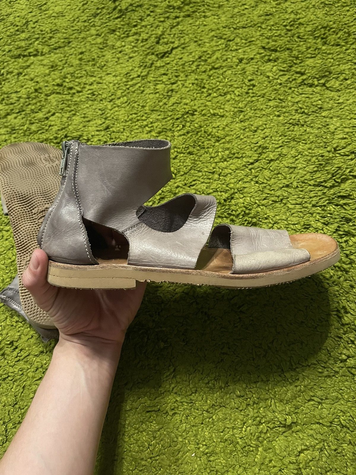 MoMA Moma avant garde real leather sandals shoes Size US 7 / EU 40 - 1 Thumbnail