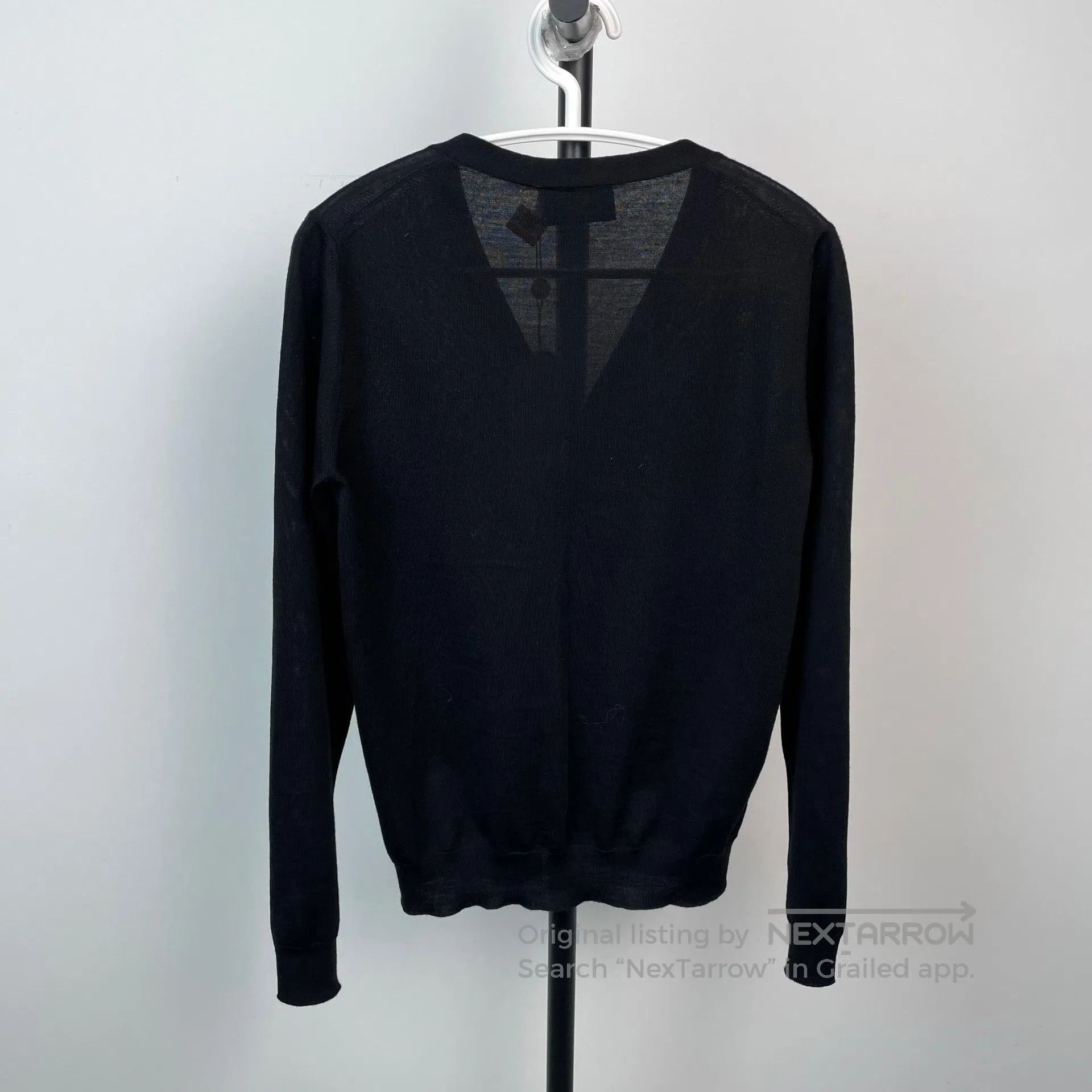 Prada Prada Black Thin Knit Cardigan Jacket| Size US S / EU 44-46 / 1 - 2 Thumbnail