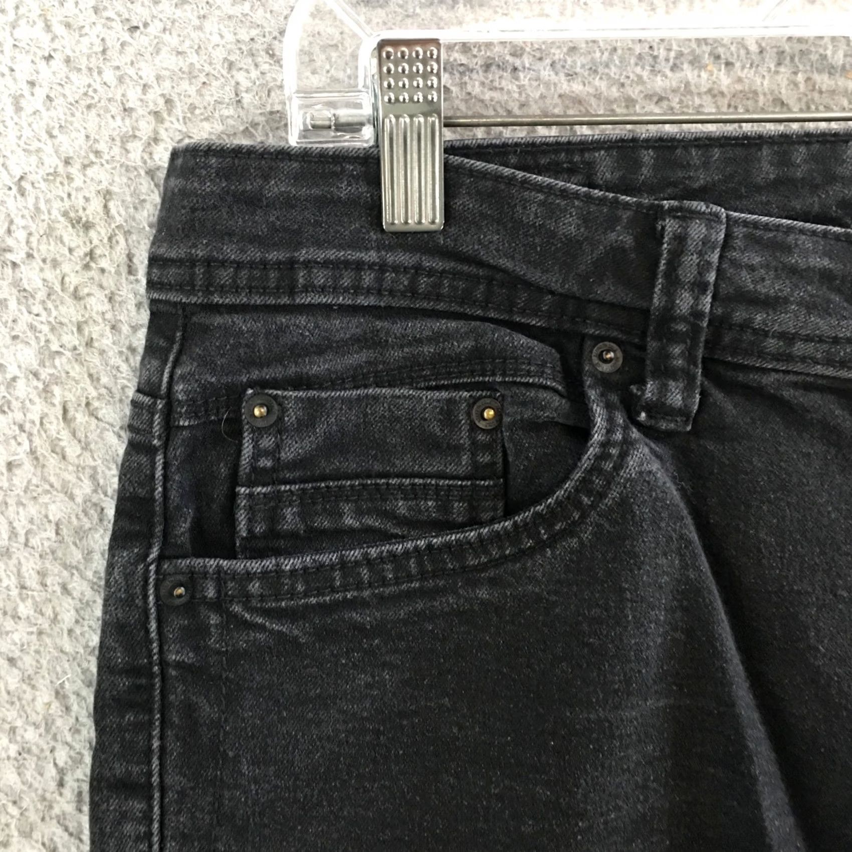 Kenneth Cole Kenneth Cole Jeans Mens 32x32 Skinny Mid Rise 5 Pockets Zip Fly Black Casual Size US 32 / EU 48 - 3 Thumbnail