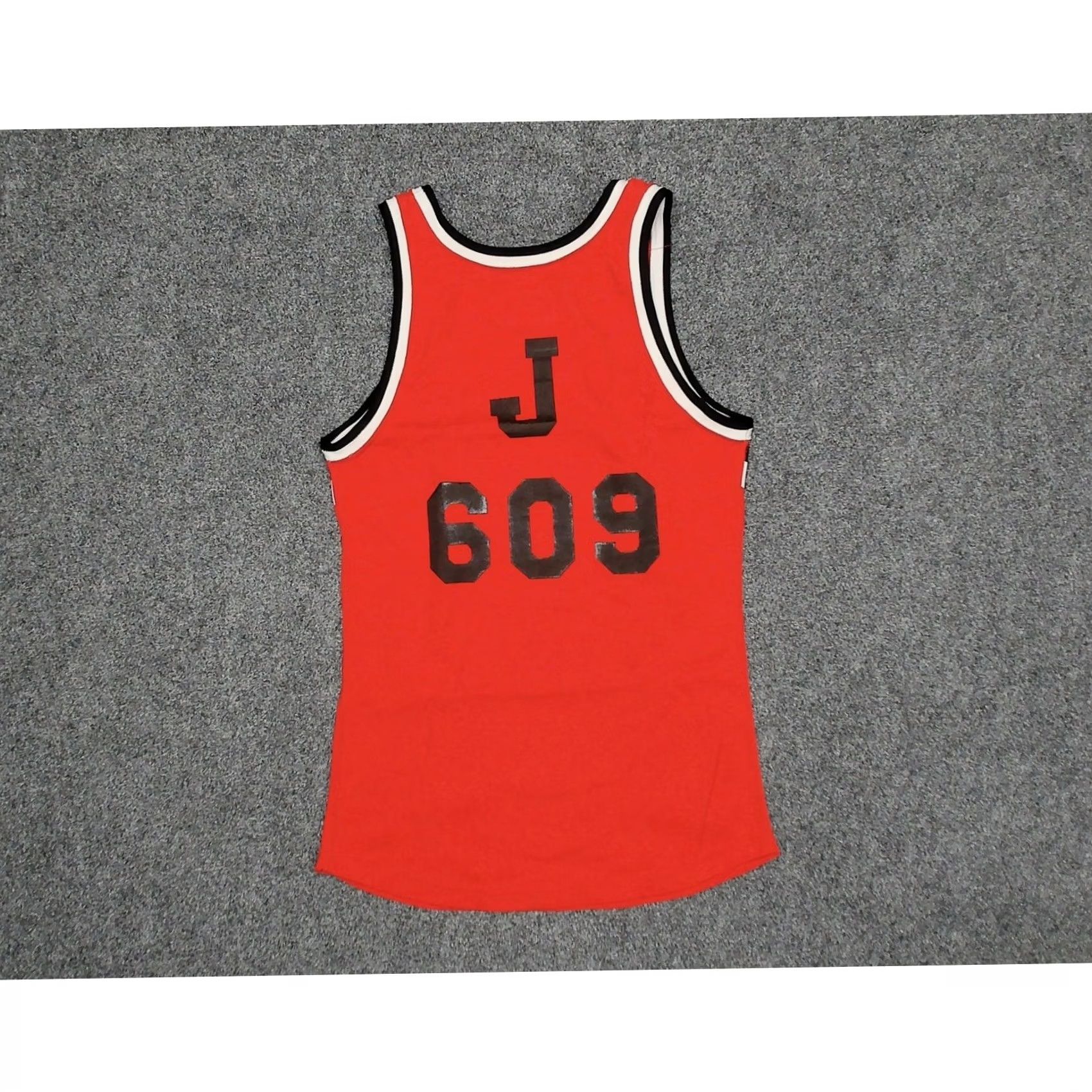 Vintage VINTAGE Red Nylon Track Jersey Tank Top Mens XS J 609 Rubber Graphic 70s Sportswear Jersey Shirt Size US XS / EU 42 / 0 - 4 Thumbnail
