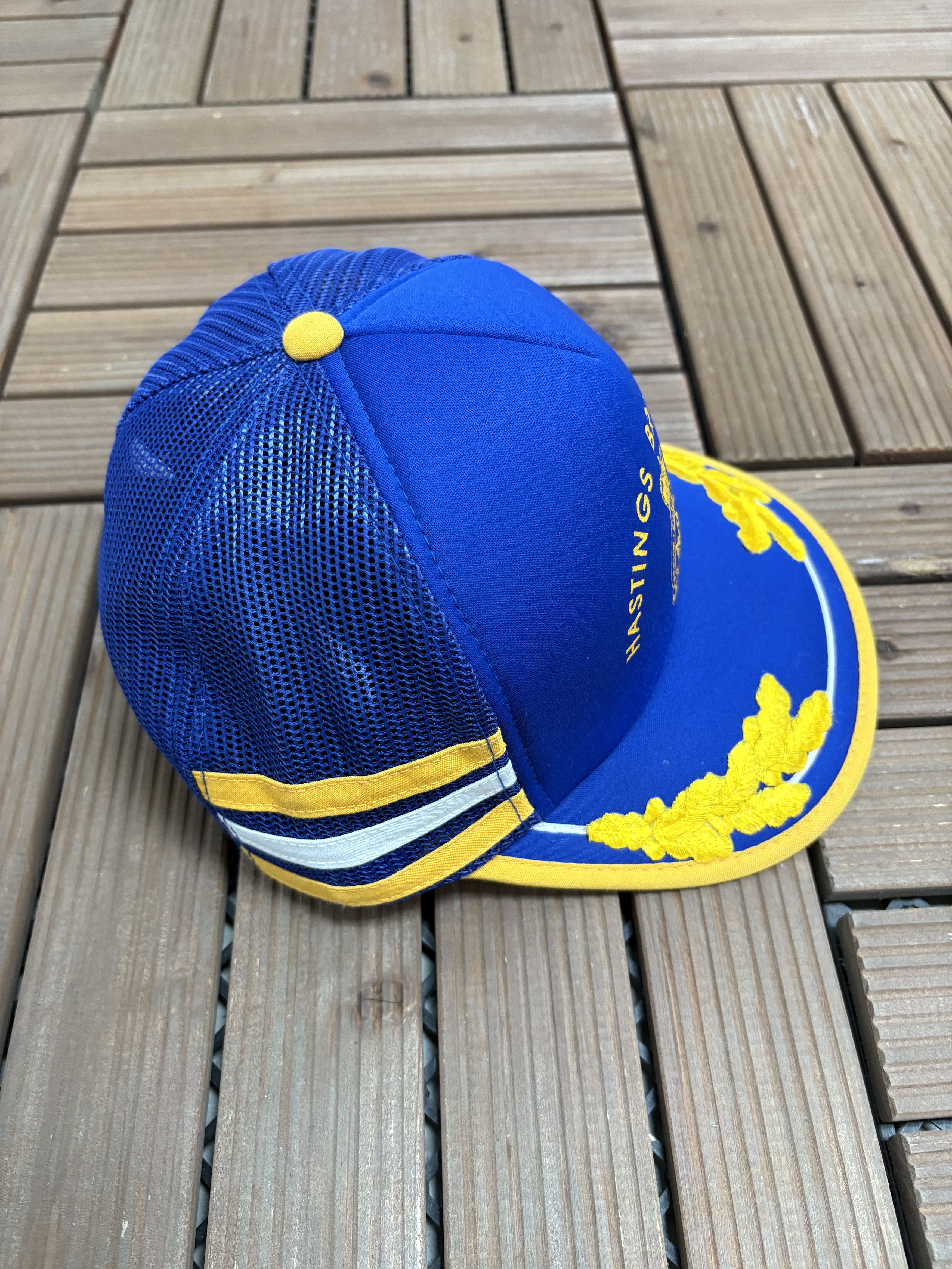 Vintage Royal Canadian Legion Branch 106 Vintage Blue Snap Back Hat Size ONE SIZE - 4 Thumbnail