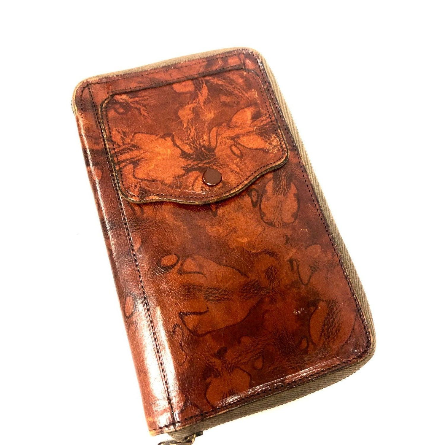 Other Vtg Enterprise England Brown Leather BoHo Hippie Wallet Size ONE SIZE - 1 Thumbnail
