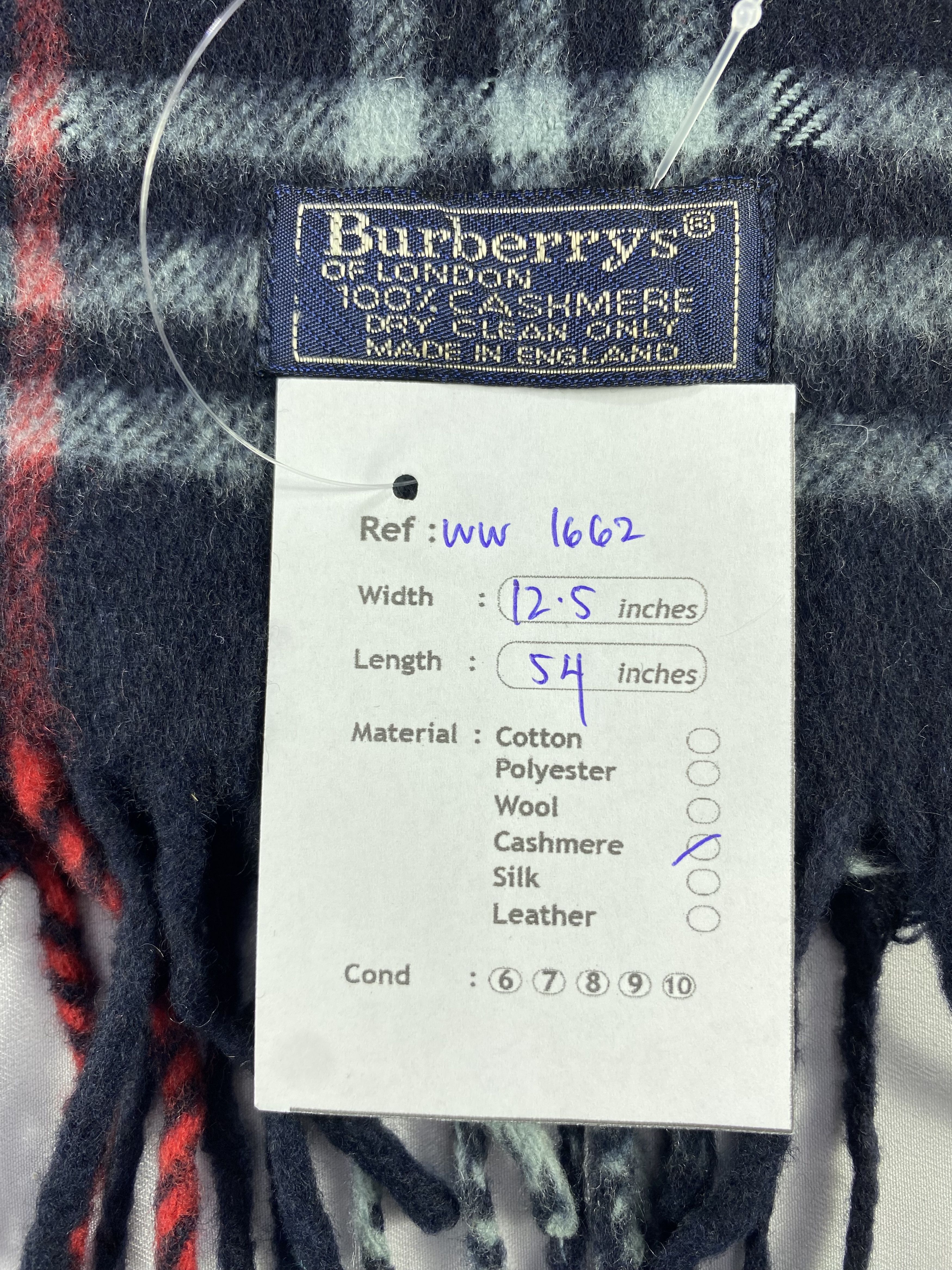 Burberry × Vintage Burberry Scarf / Muffler / Neckwear - WW1662 Size ONE SIZE - 9 Thumbnail