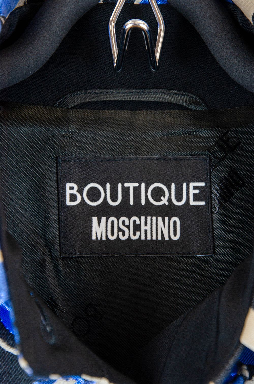 Boutique Moschino Moschino Boutique Floral Coat Black Blue Belted - Size IT44 Size M / US 6-8 / IT 42-44 - 7 Thumbnail