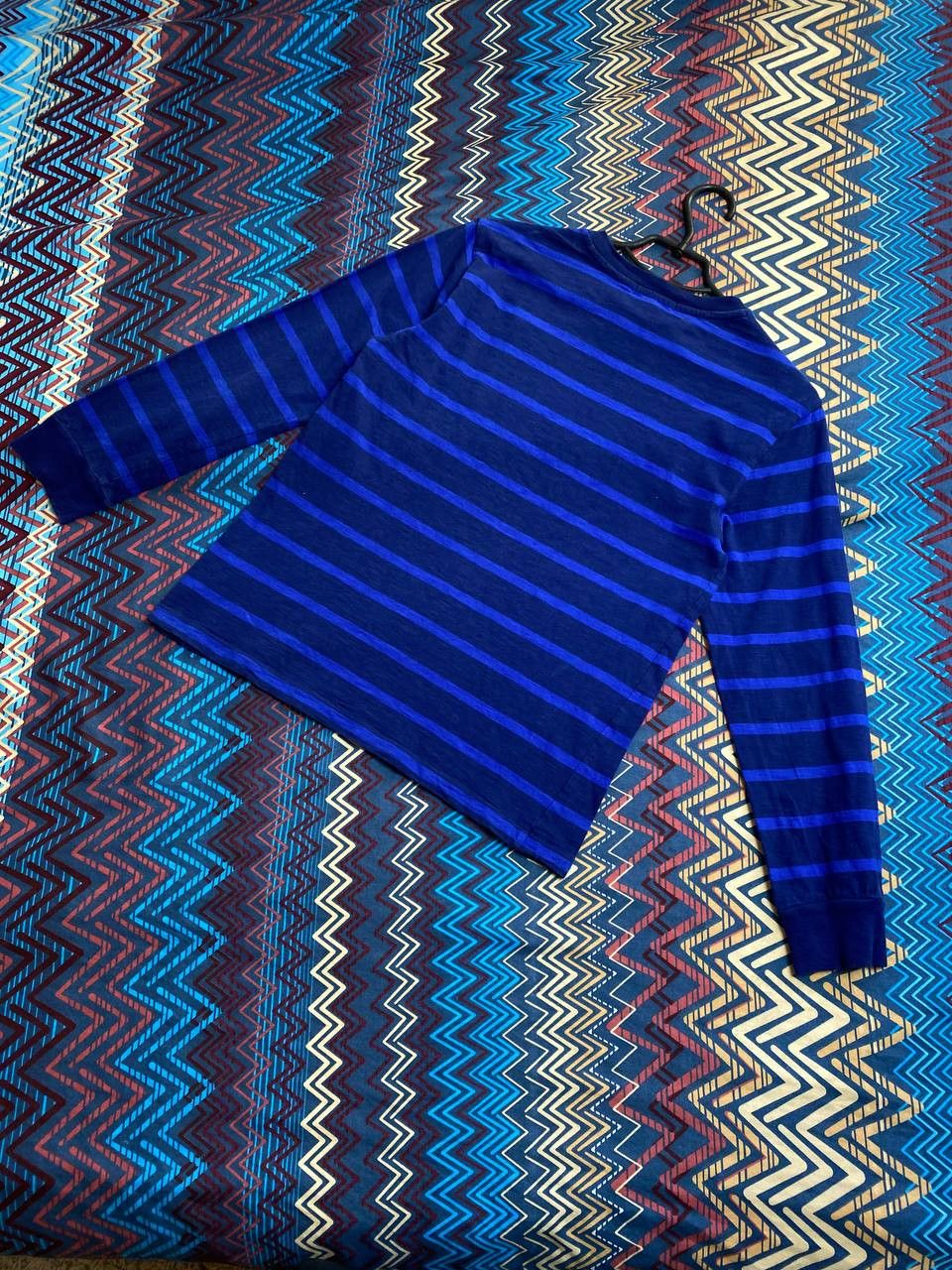 Polo Ralph Lauren striped blue Long Sleeve Polo Ralph Lauren logo Y2K Vintage Size US S / EU 44-46 / 1 - 11 Thumbnail