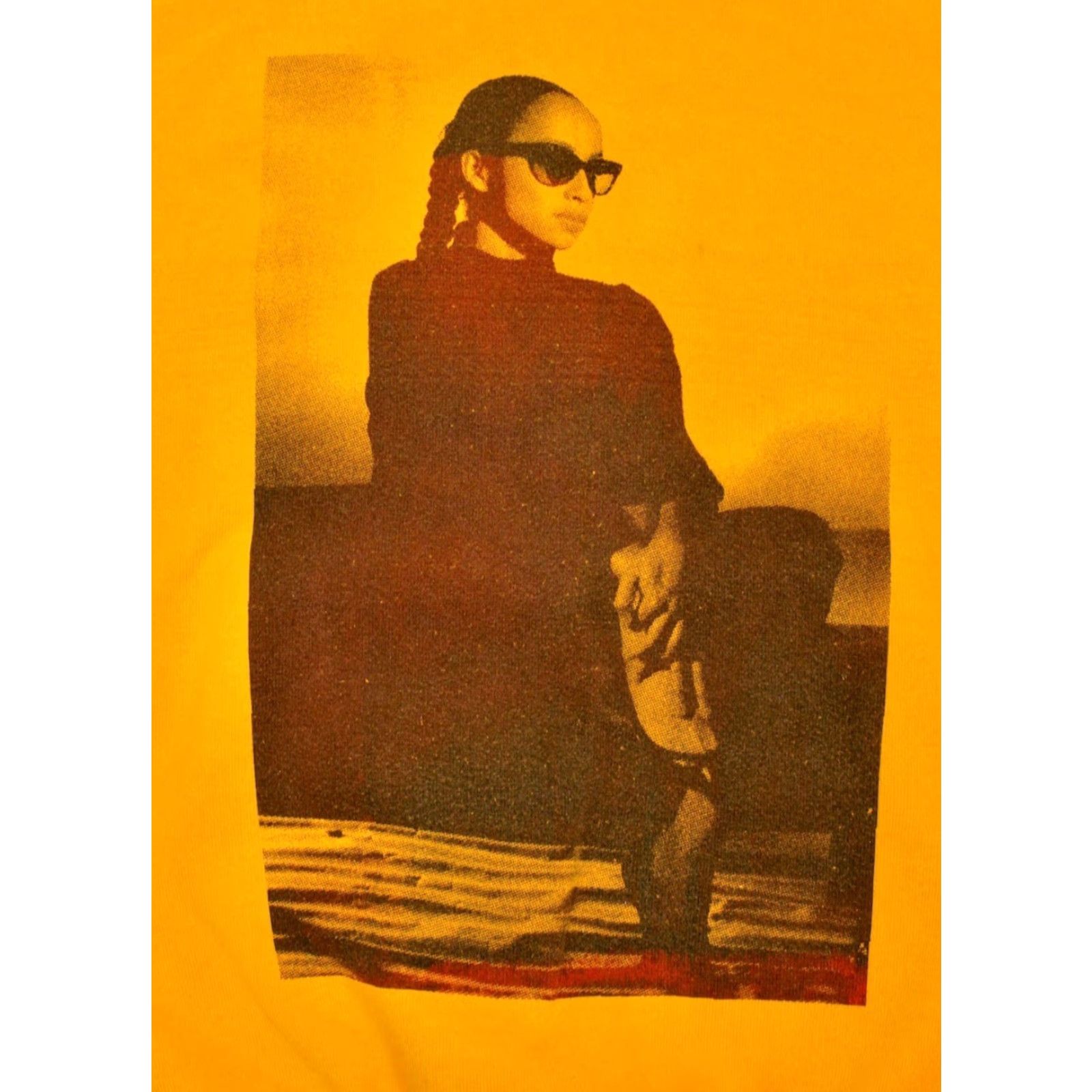 Vintage Mens 90s Yellow Sade Sweatshirt / Hoodie Sz M 1990s Size US M / EU 48-50 / 2 - 3 Thumbnail